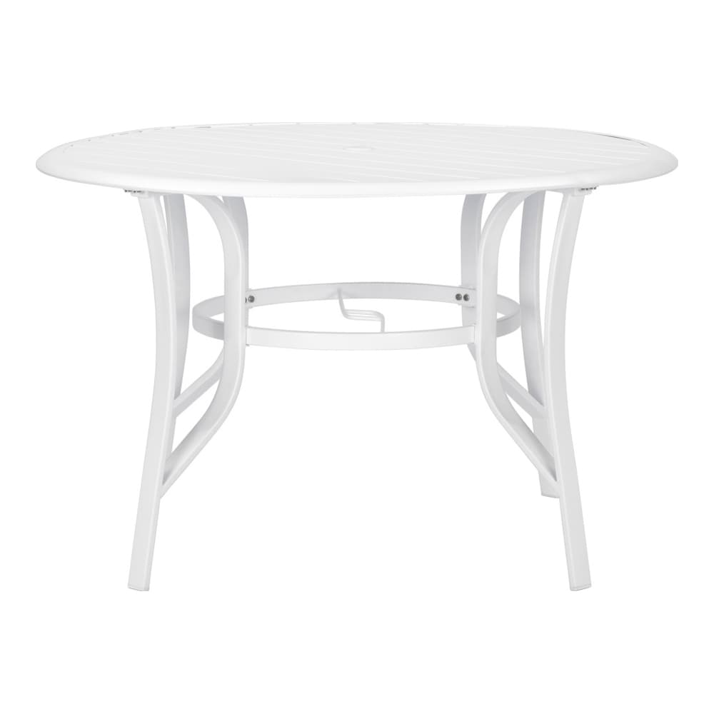 Roth Truxton Round Outdoor Dining Table, Patio Table White Round