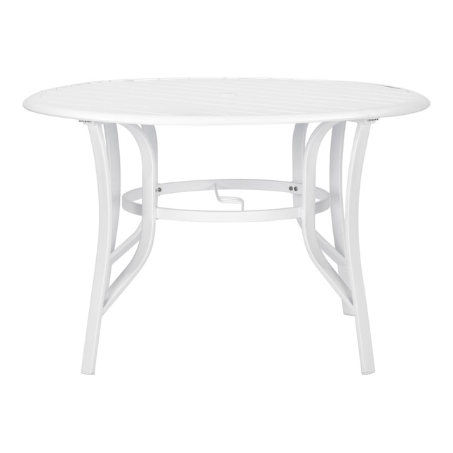 Roth Truxton Round Outdoor Dining Table, 46 Inch Round Dining Table With Leaf