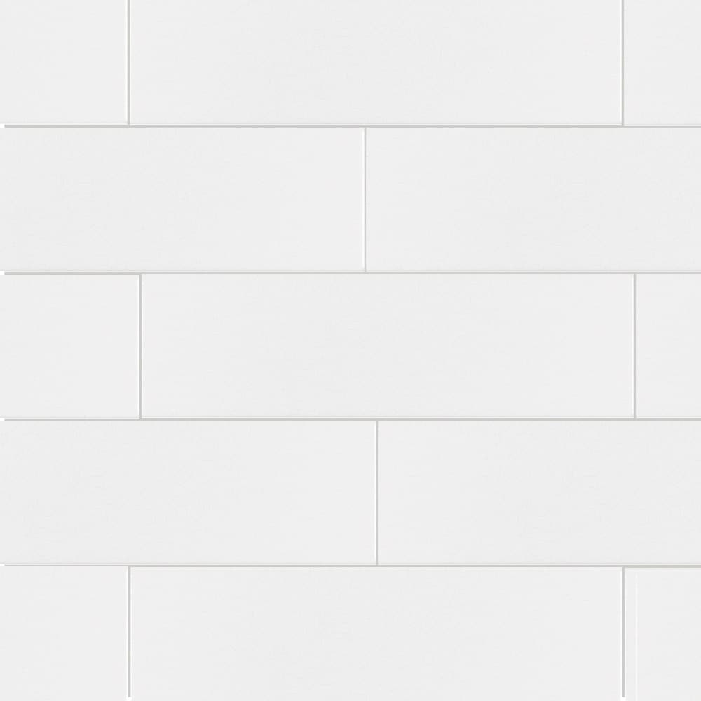 Boutique Ceramic LW0919001 Boutique Crackled White 3-in x 9-in Crackled Ceramic Subway Wall Tile (0.178-sq. ft/ Piece)