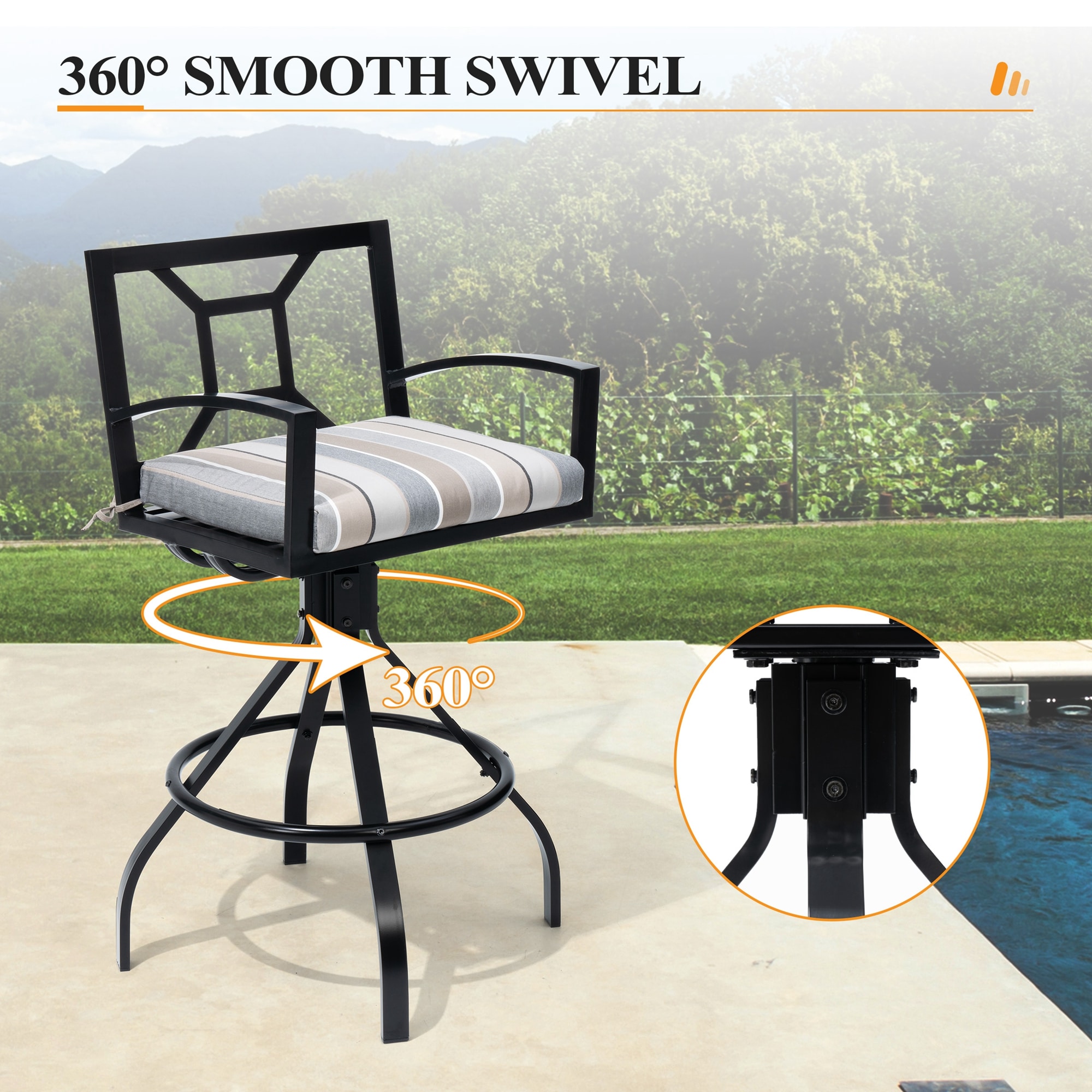 Crestlive Products CL-ST017CHA-2 stools - View #7