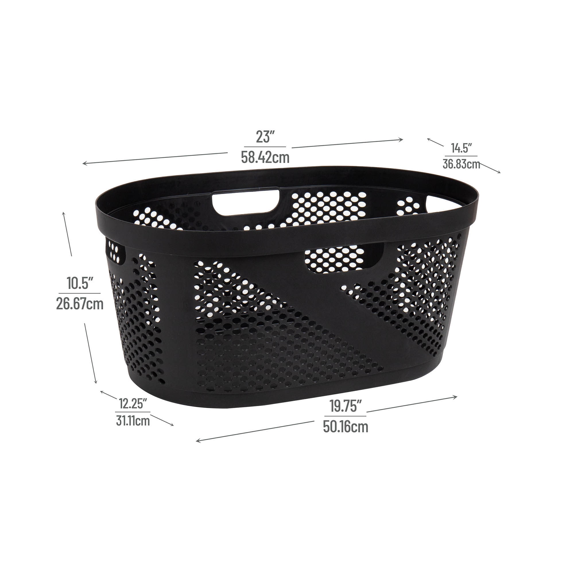 Mind Reader 2HHAMP40-BLK Hamper-Baskets - View #3
