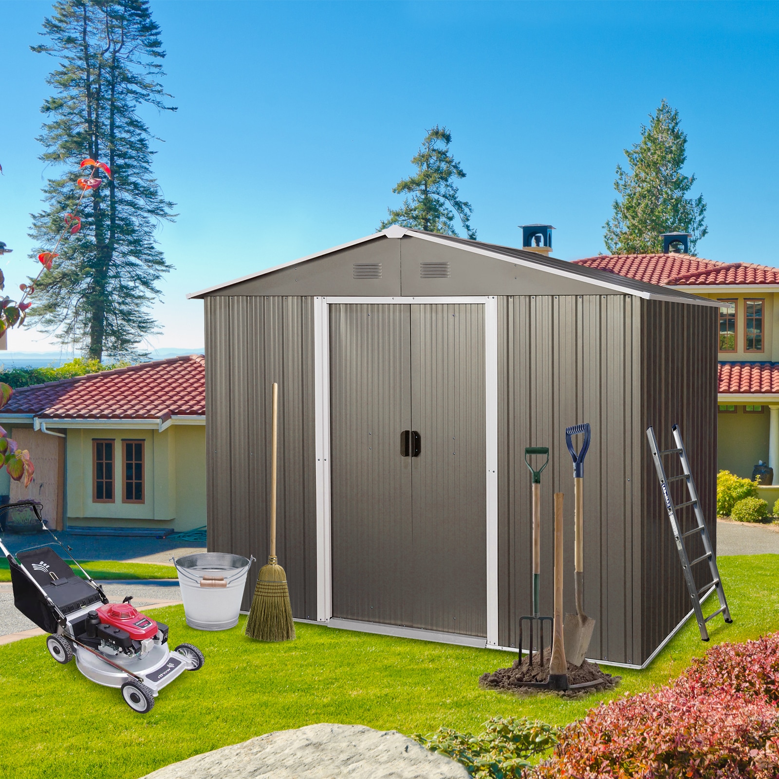 Mondawe MD-WWC46752 Metal-Storage-Buildings-Sheds - View #3