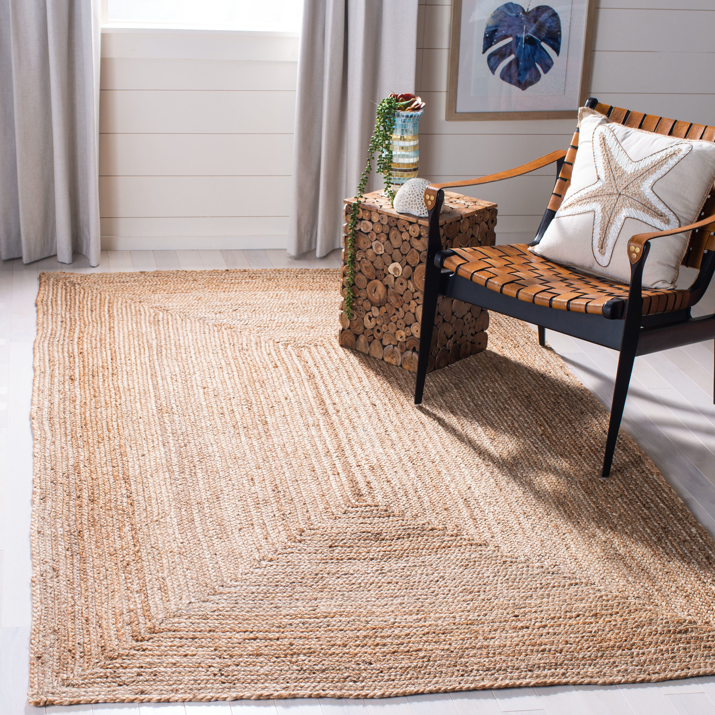 Natural Seagrass Rug Area 5x8 Casual Sand Carpet Woven Living Patio Office for sale online 