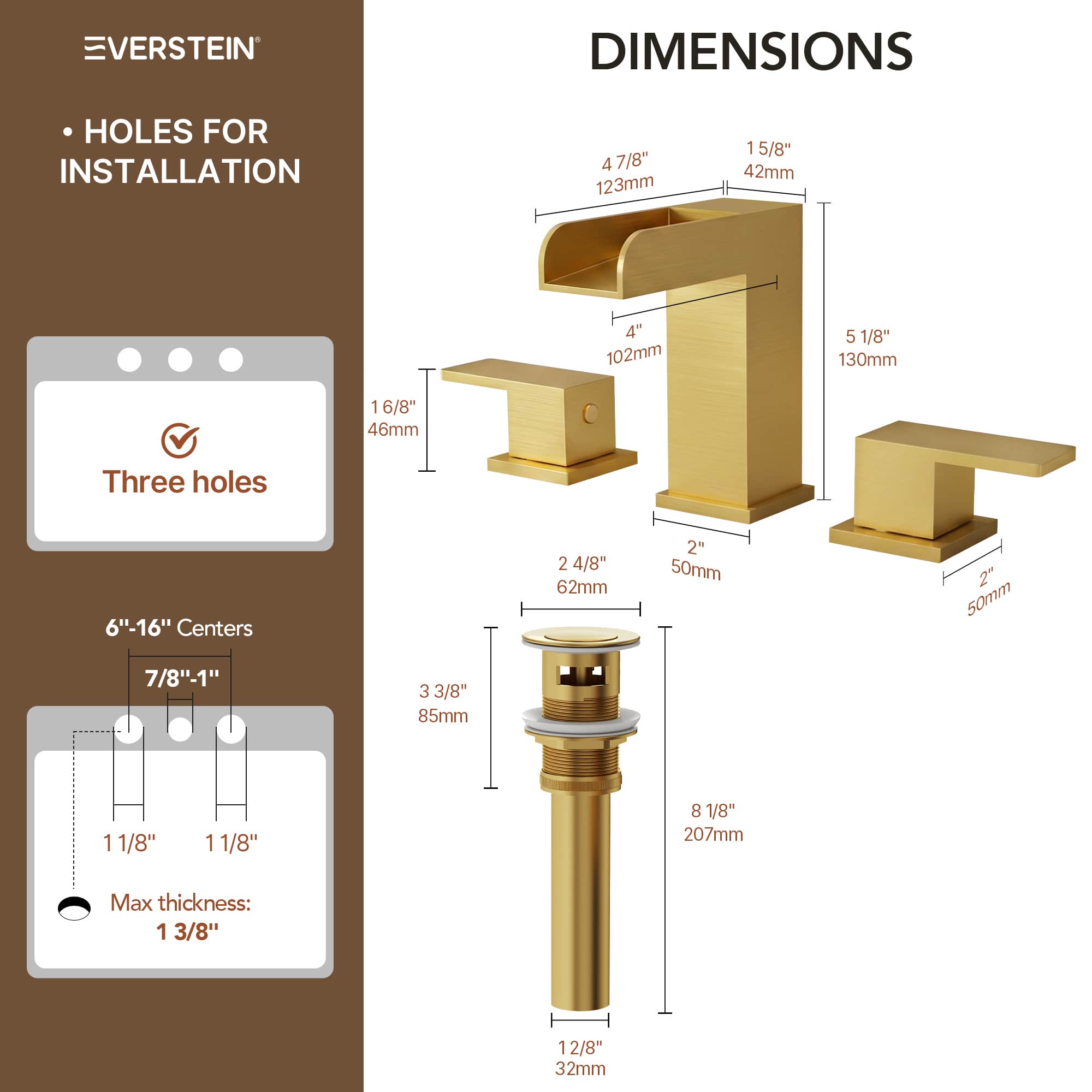 EVERSTEIN SFS-1117-GD Lavatory-Faucets - View #14