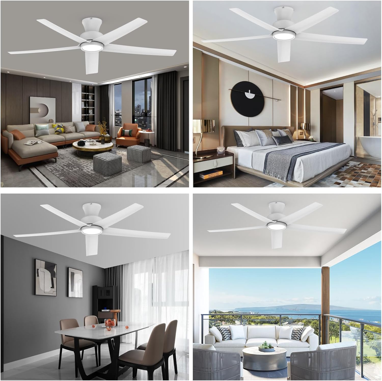 ocioc OC52-WH-5X-W5 Ceiling-Fans - View #4