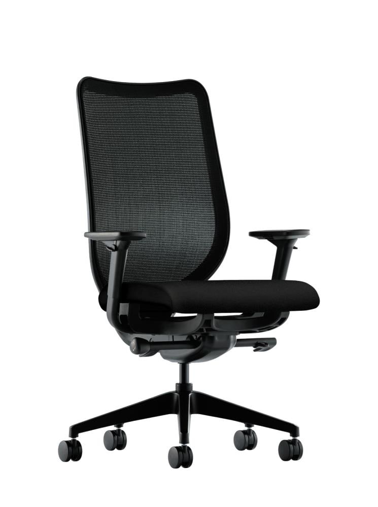 HON HONN103CU10 Black Traditional Adjustable Height Swivel Upholstered Task Chair