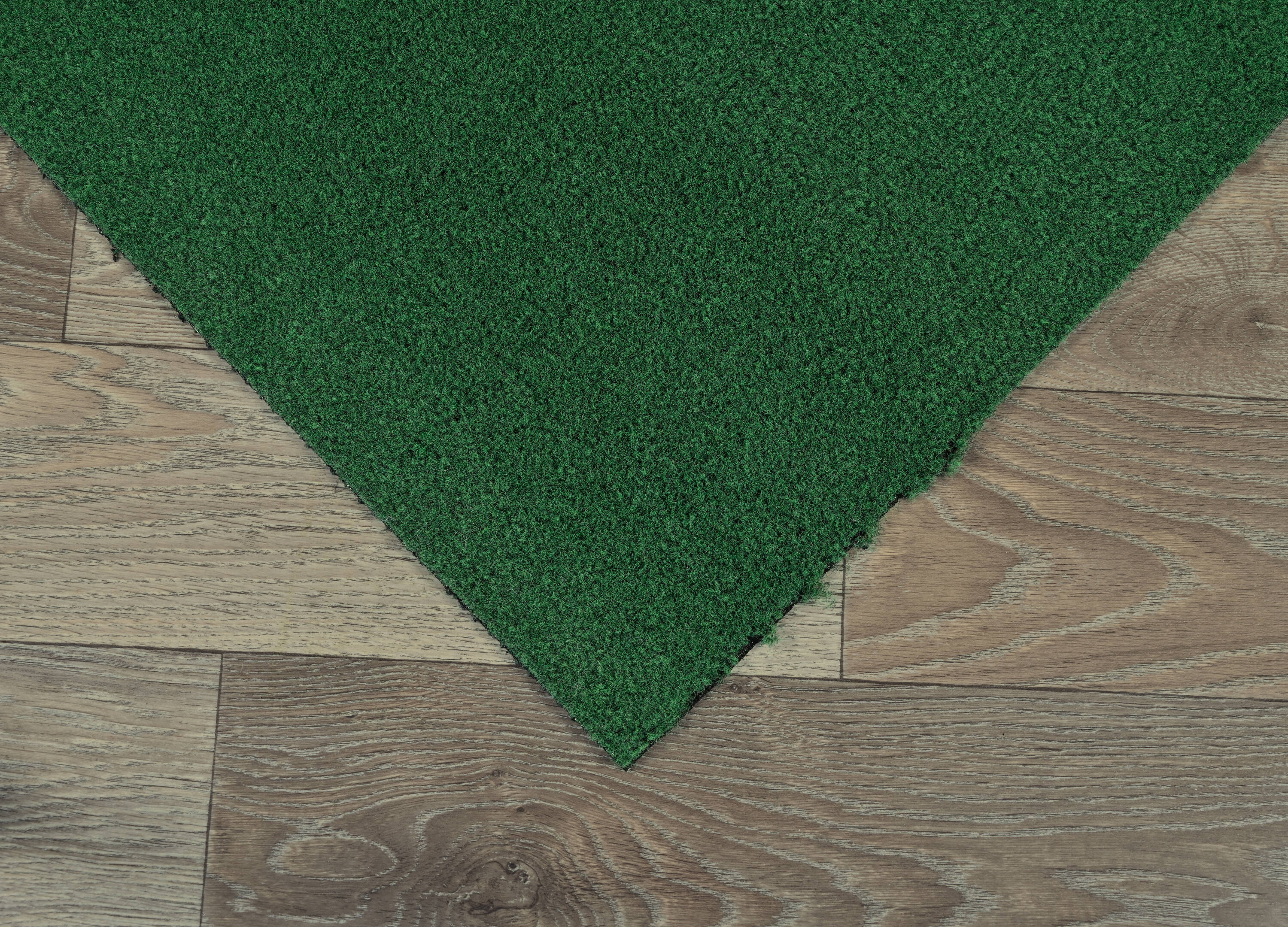 Soft Green 6' x 9' Washable Synthetic Area Rug