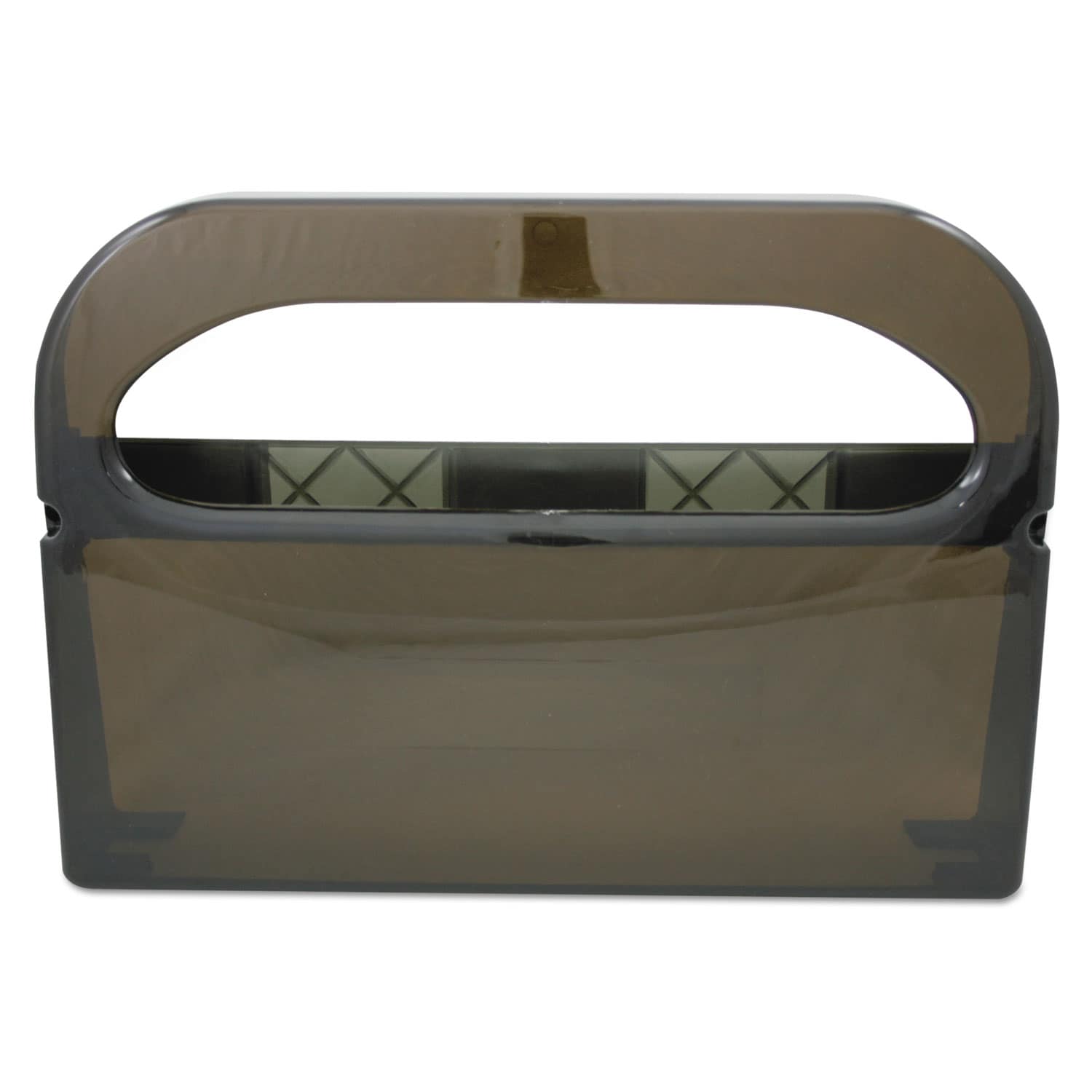 HOSPECO Health Gards Toilet Seat Cover Dispenser Half-Fold 16 x 3.25 x 11.5 Smoke