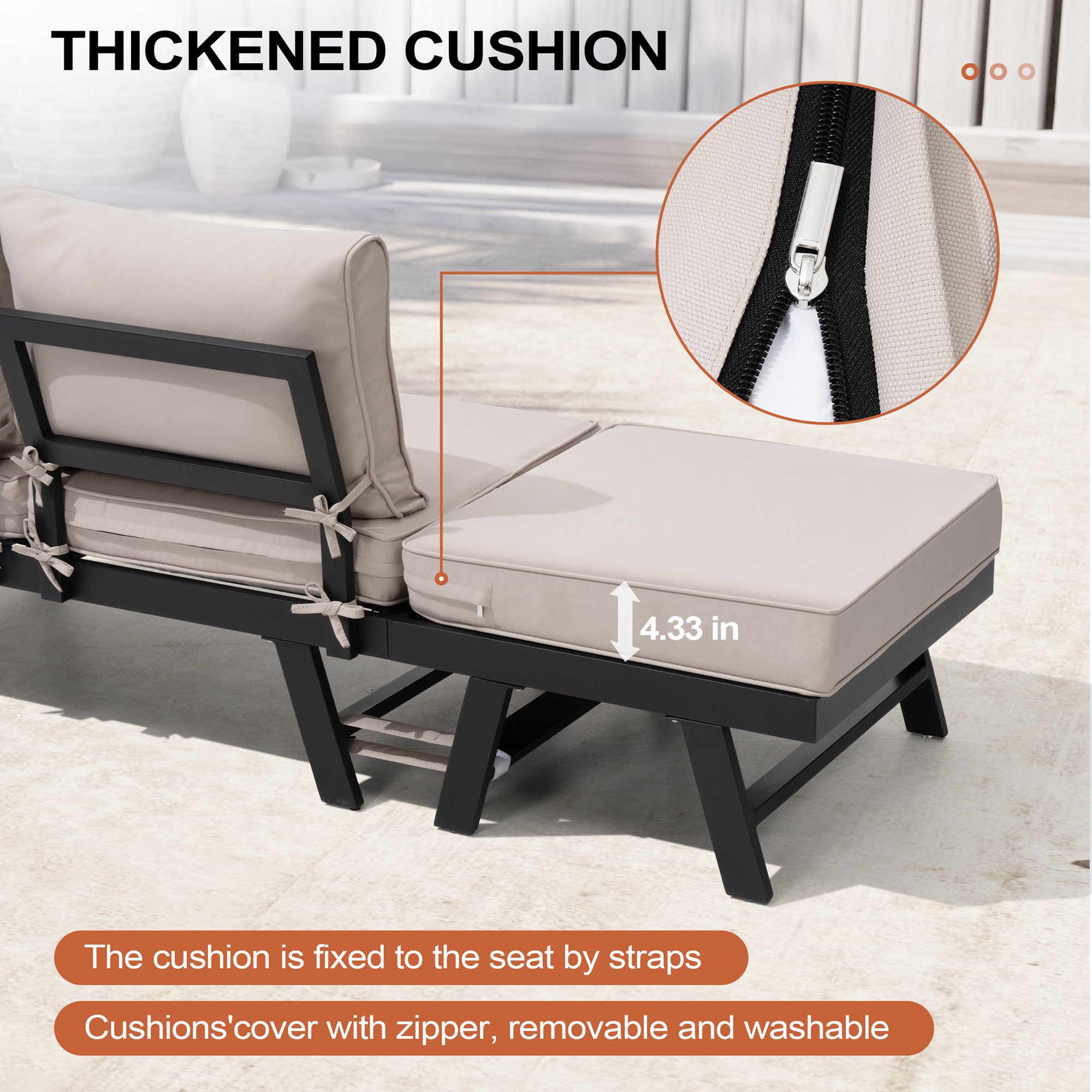 Crestlive Products CL-SF004BEI Patio-Sofas-Daybeds - View #6