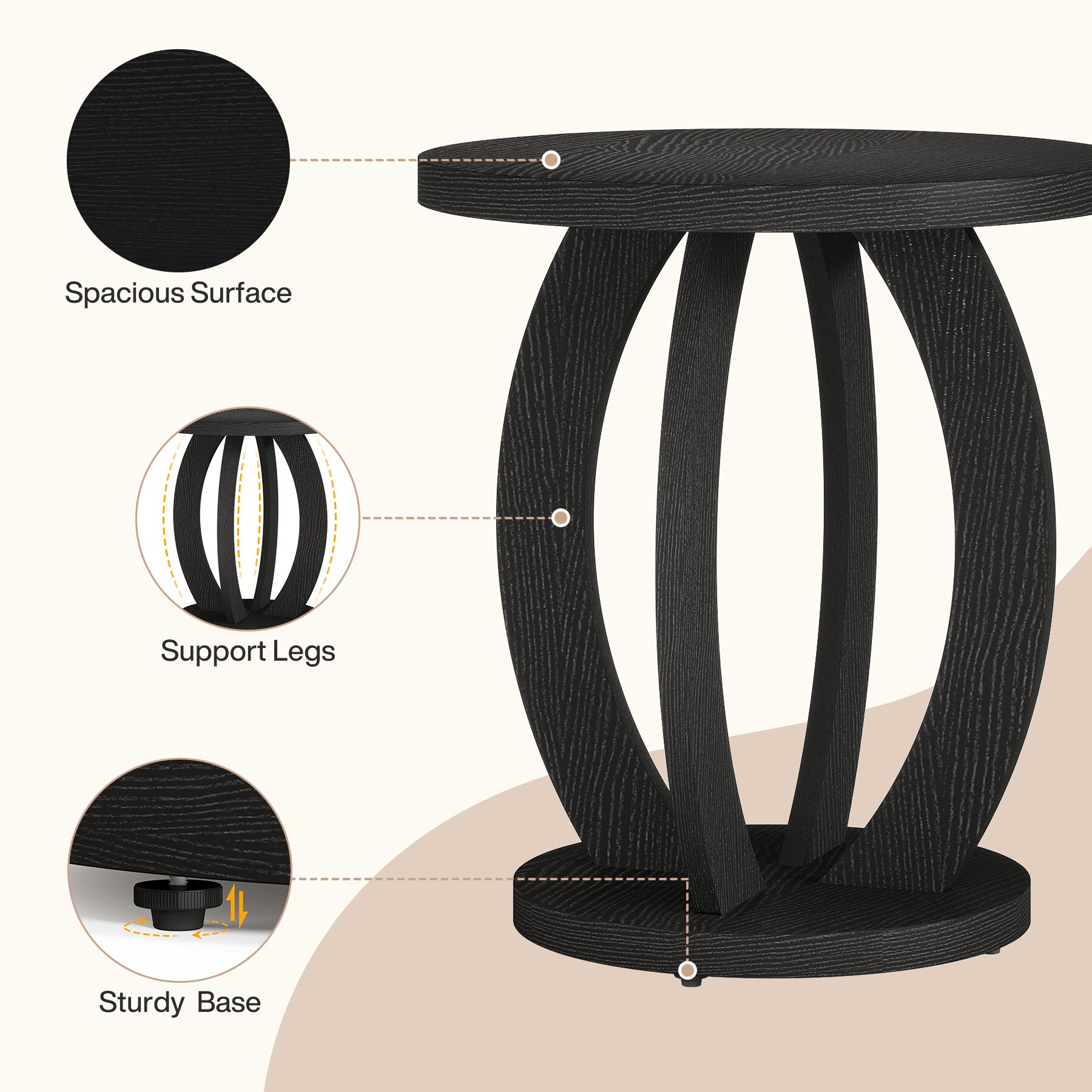 Tribesigns LWOYJL-1544YY End-Tables - View #6