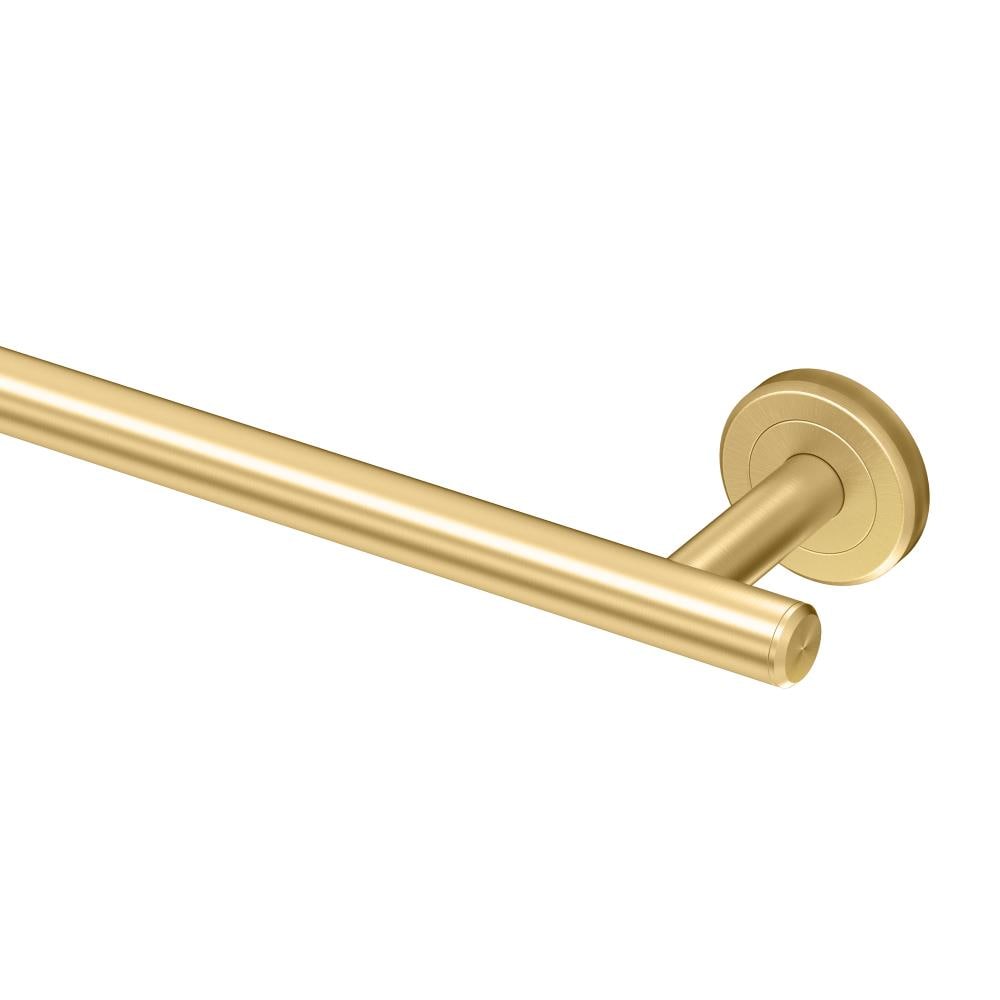 Gatco Latitude 2 24-in Brushed Brass Wall Mount Single Towel Bar In The ...