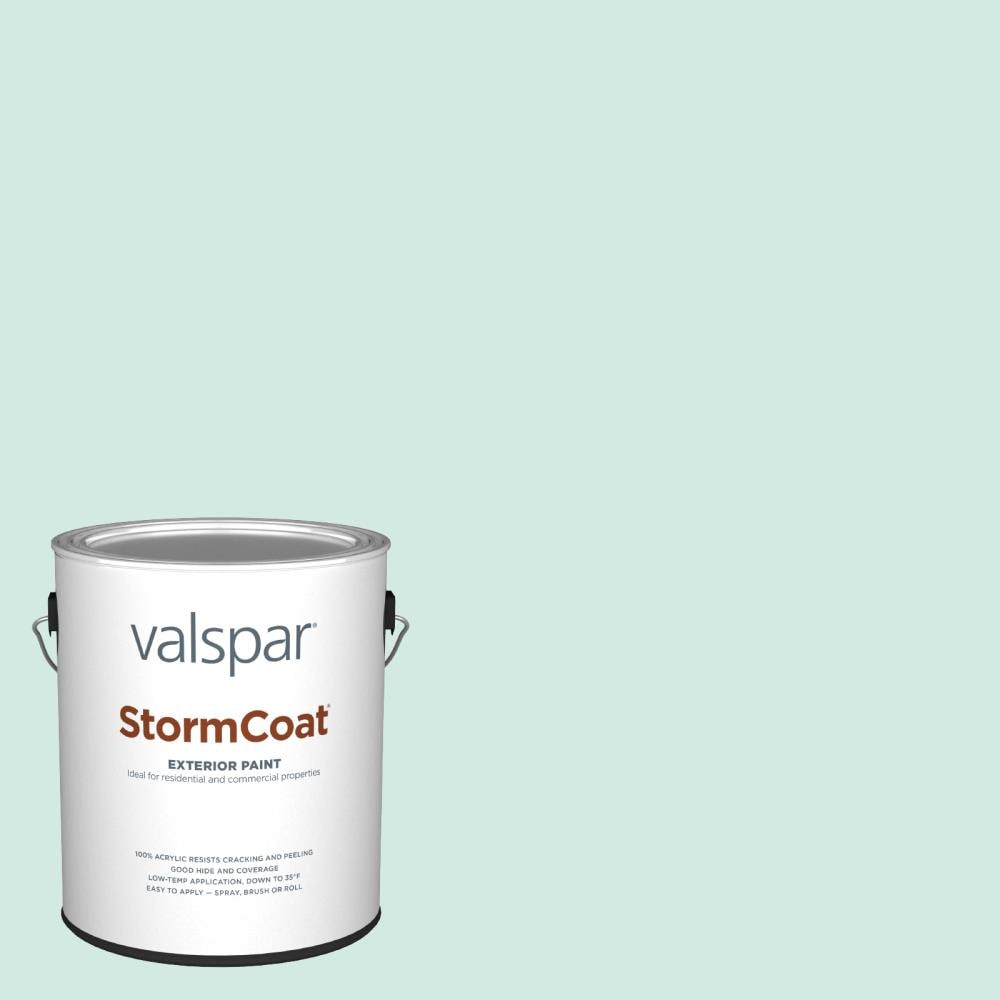 Valspar 5008-7A-147491 Storm Coat Semi-gloss Mint Whisper 5008-7A Latex Exterior ( 1-gallon )