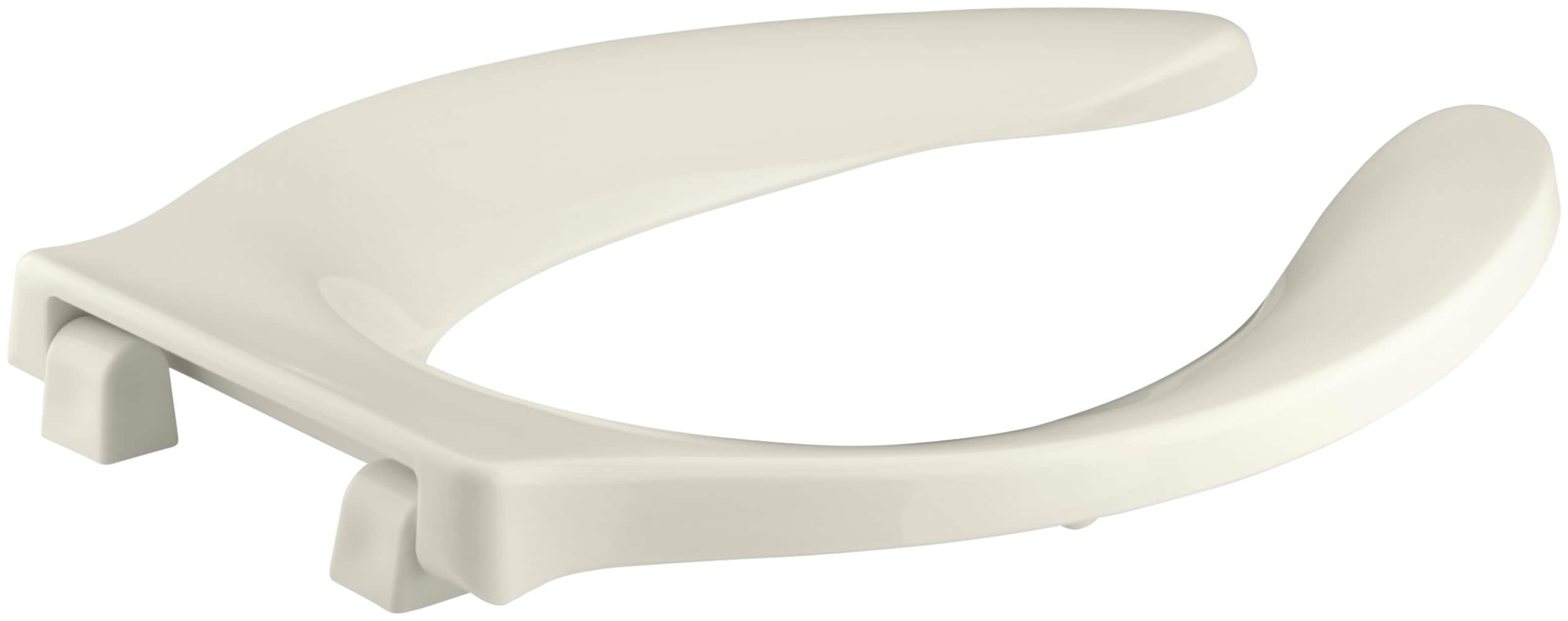 KOHLER 4731-SC-96 Quiet Close Stronghold Plastic Biscuit Elongated Soft Close Toilet Seat