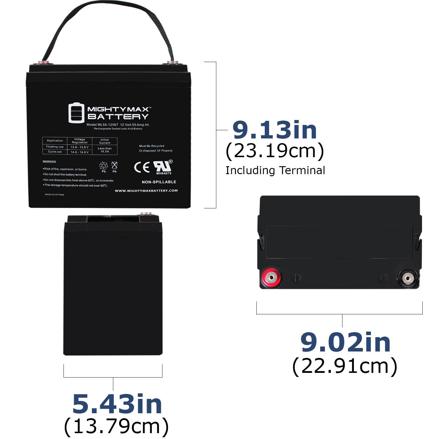 Mighty Max Battery INT Replaces AGM BCI Group 34/78 Car And Truck ...