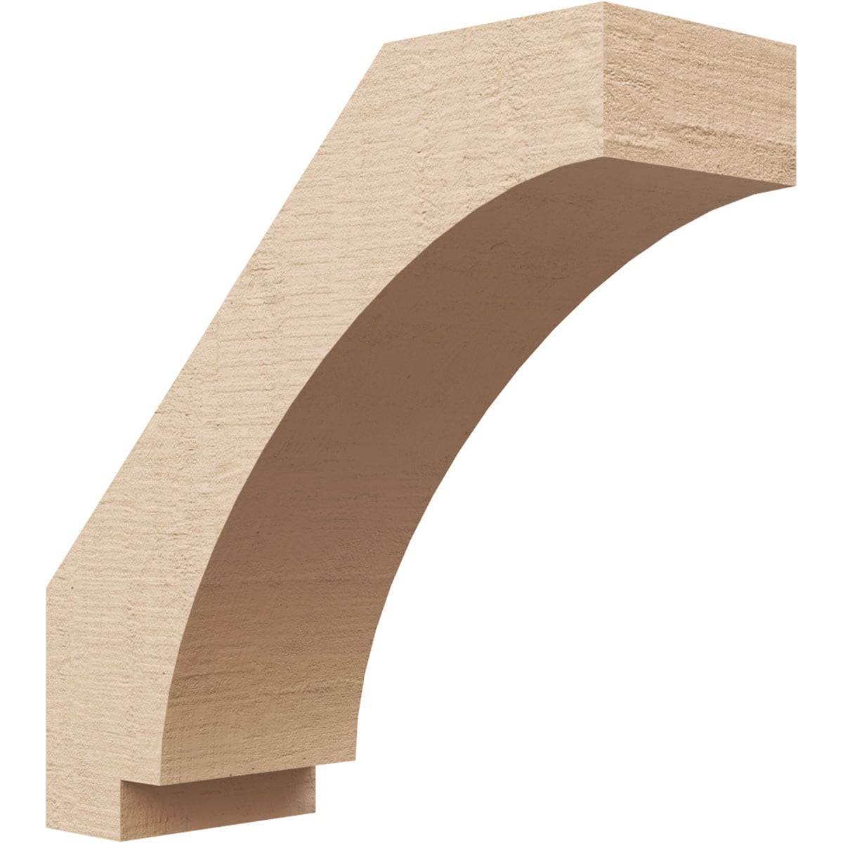 Ekena Millwork BRCUR05X14X14IMPRCPR 5-in x 14-in x 14-in Primed Urethane Imperial Rough Cedar TimberThane Knee Brace