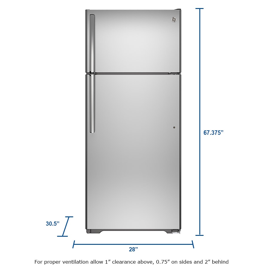 GE GAS18PSJSS Top Freezer Refrigerator with Autofill Pitcher