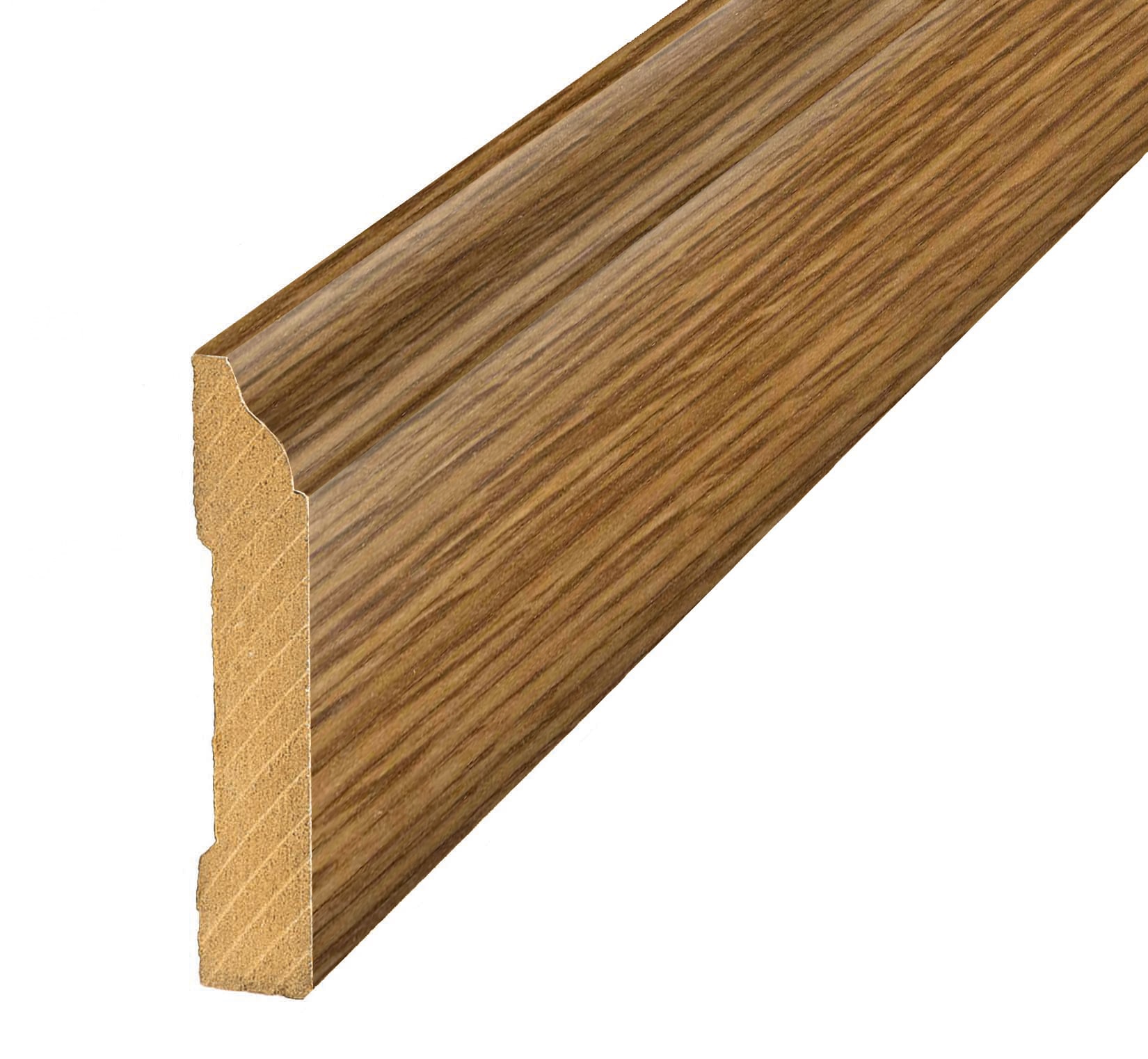 Project Source MG000266 Rustic Amber 0.62-in T x 3.3-in W x 94.5-in L Laminate wood Wall base