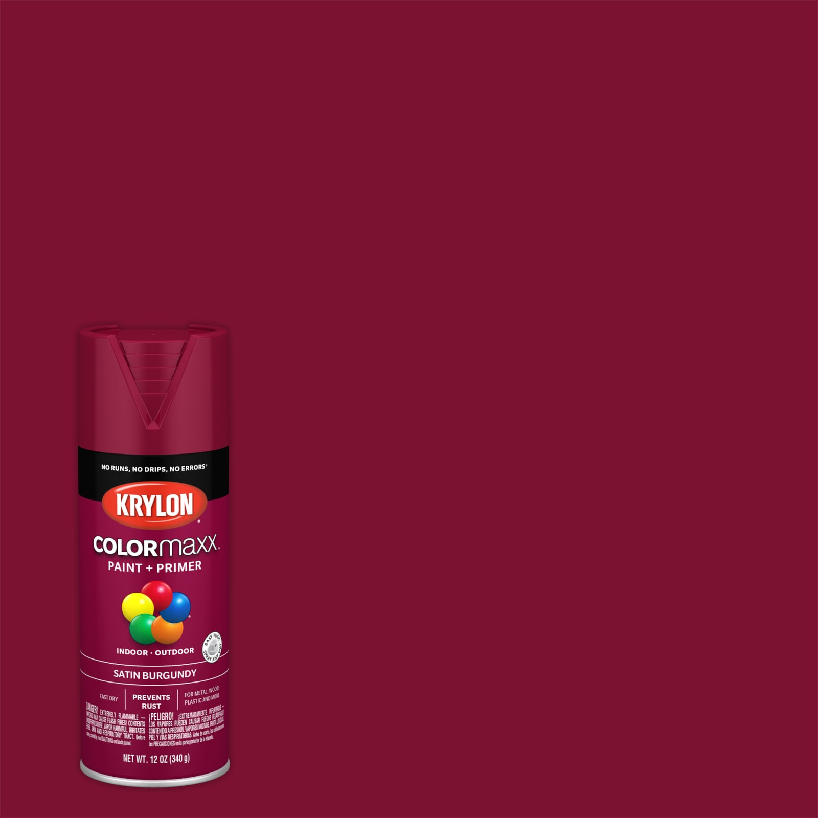 Red Satin Spray Paint at