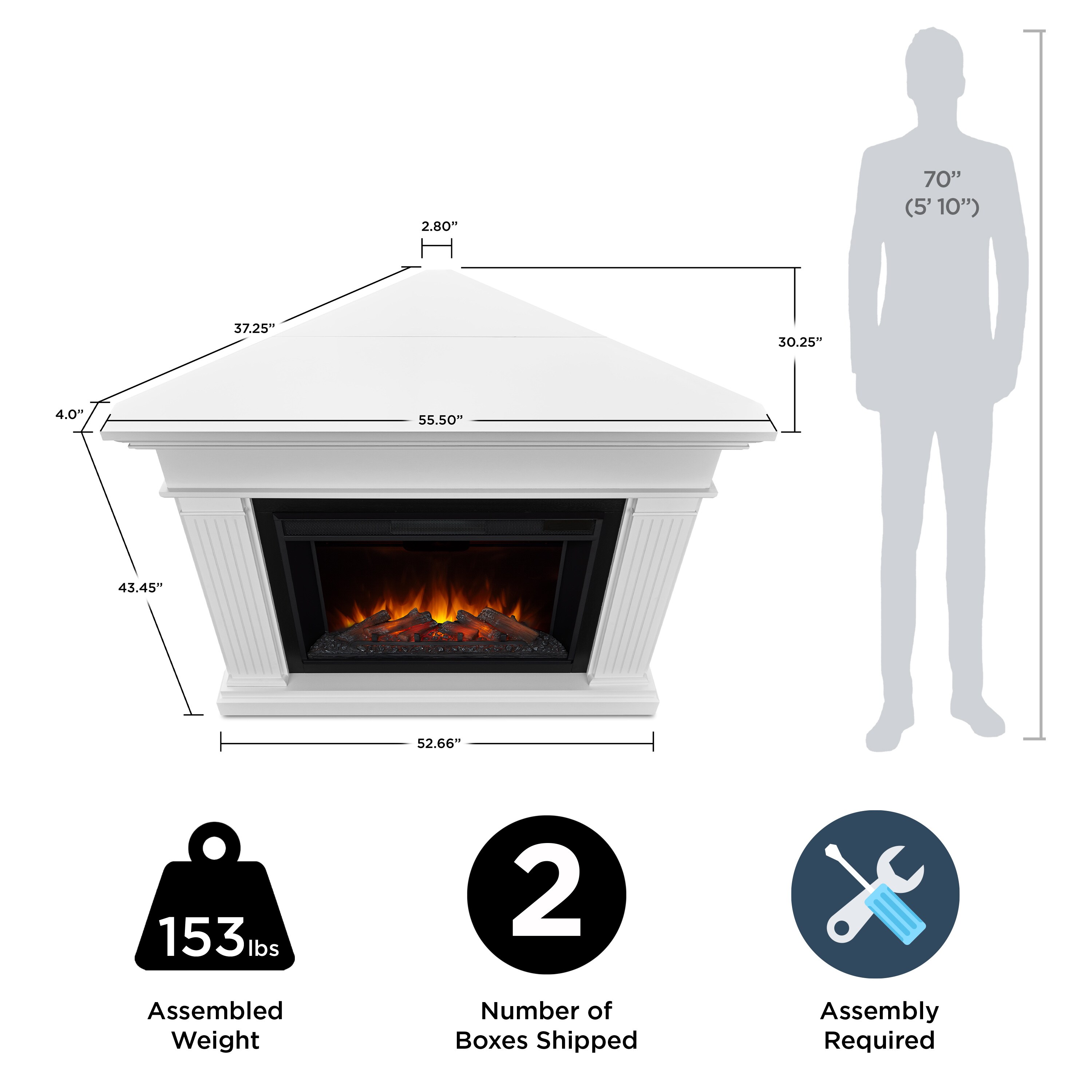 Real Flame 8050E-W Electric-Fireplaces - View #8