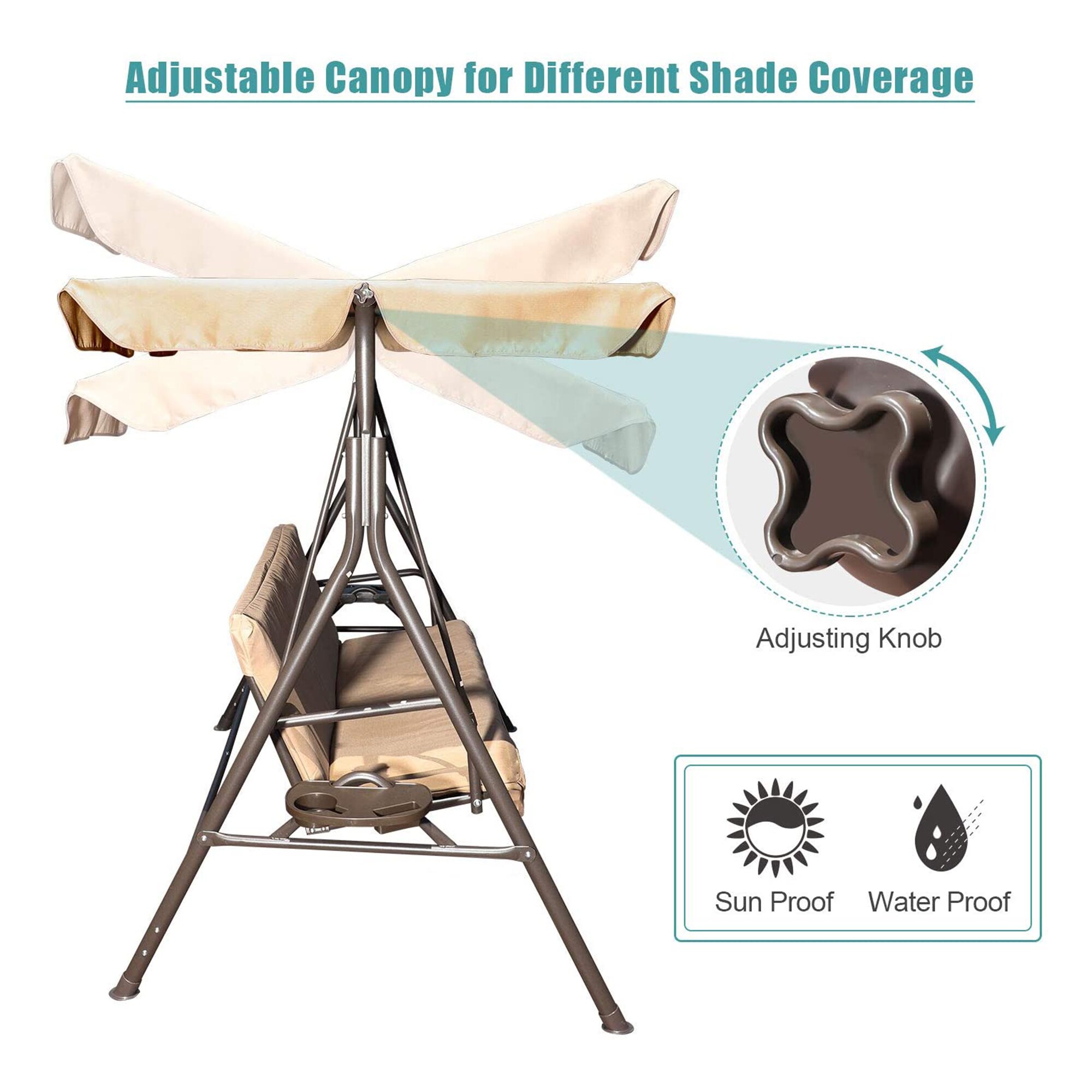 Gold Sun 268134 Replace-Porch-Swing-Glider-Tops - View #3