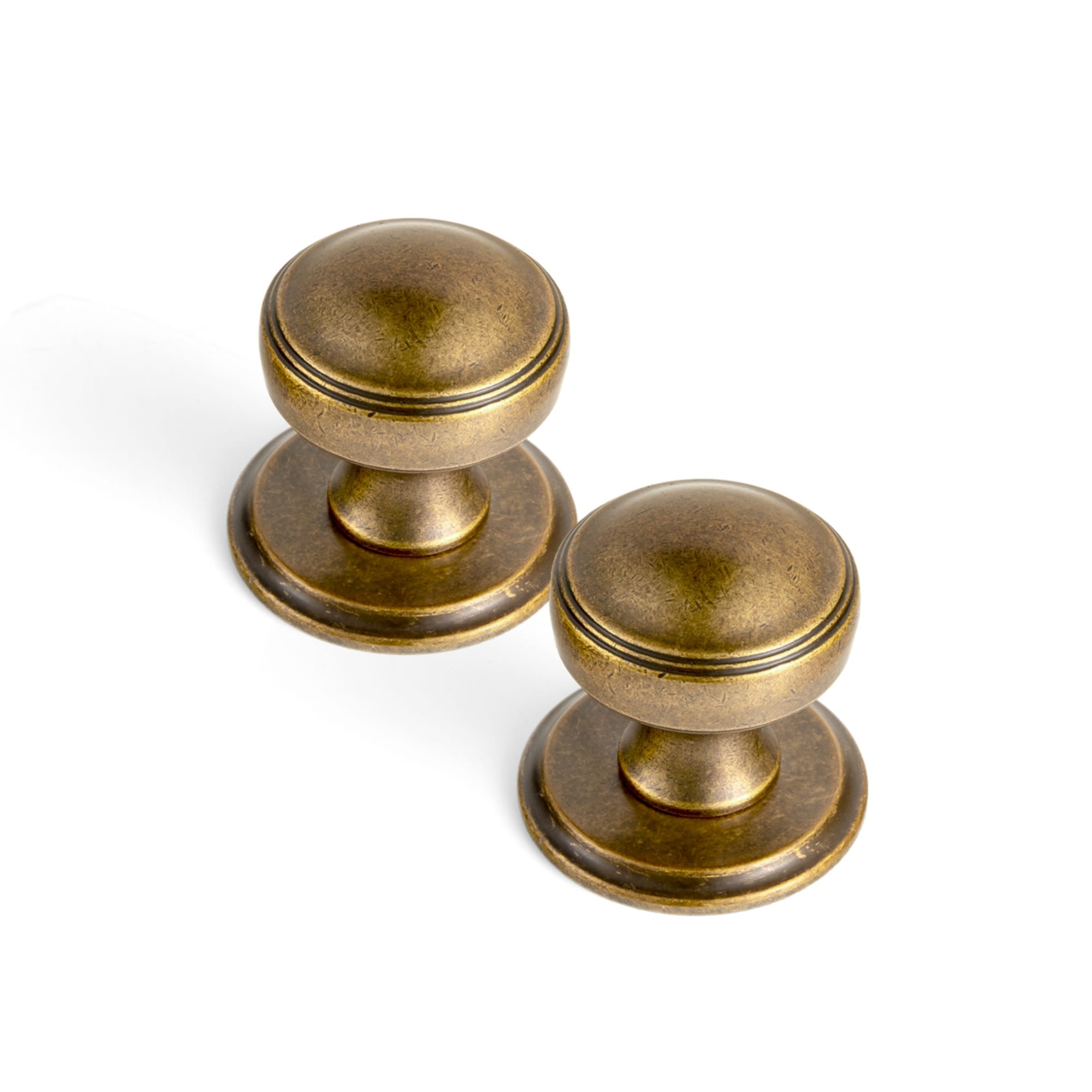 Miaokesen 1-1/5-in Antique Brass Novelty Classic Cabinet Knob 6 -Pack