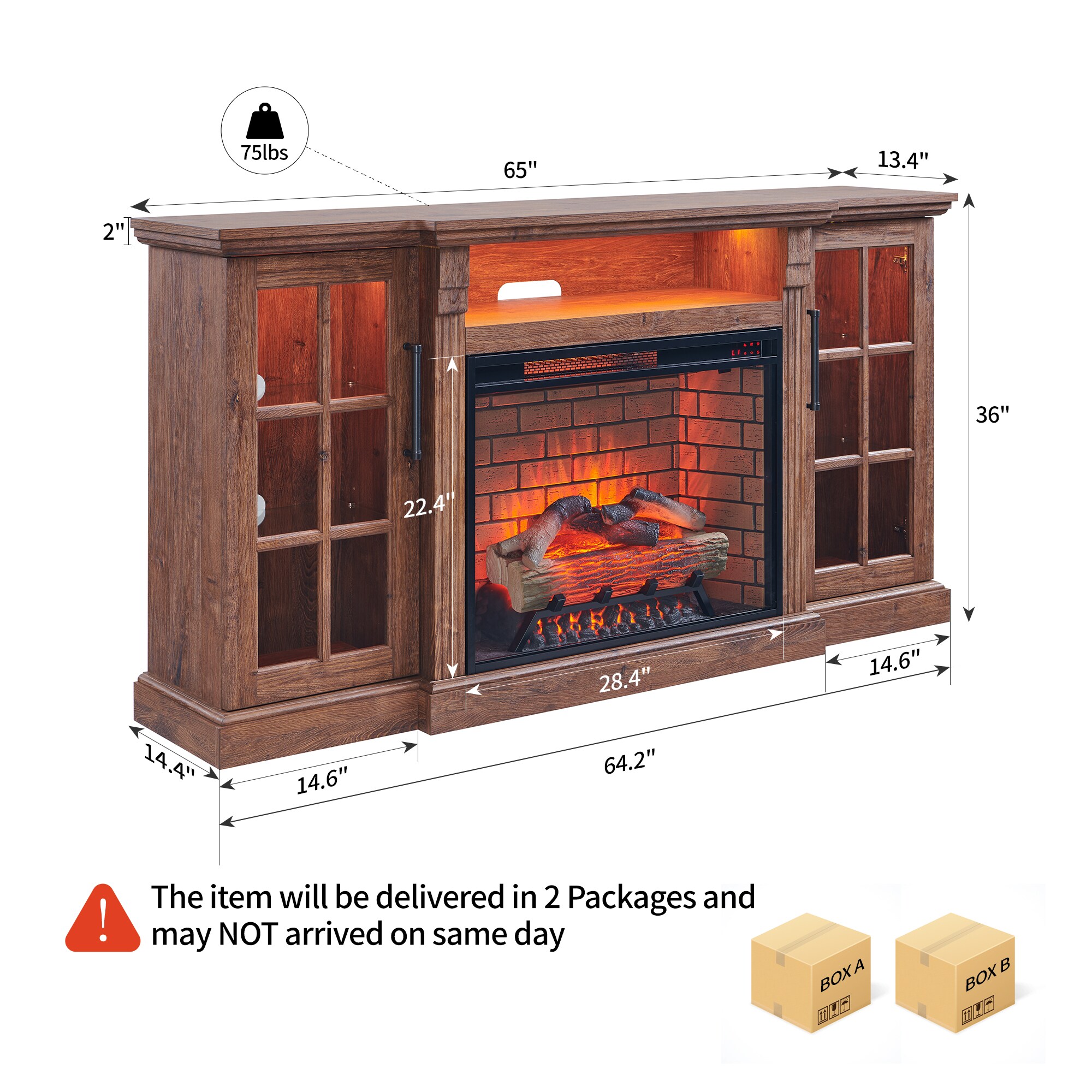 Clihome CL-CB70014 Electric-Fireplaces - View #9