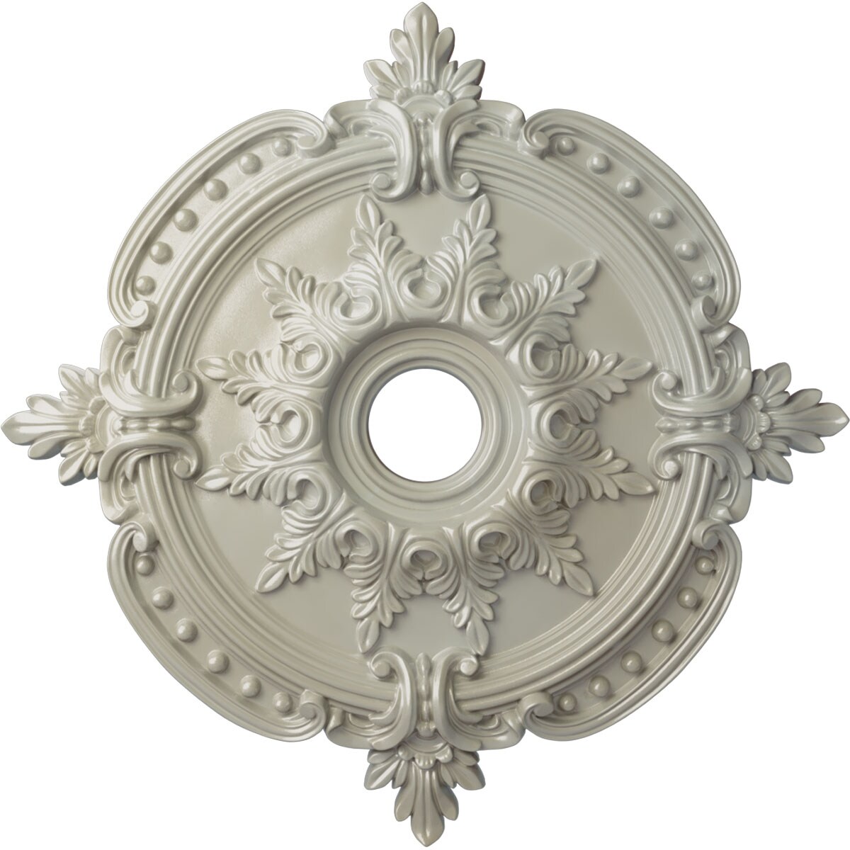 Ekena Millwork CM28BEFBS Benson Classic 28.375-in W x 28.375-in L Painted Flash Blue Polyurethane Whole Ceiling Medallion