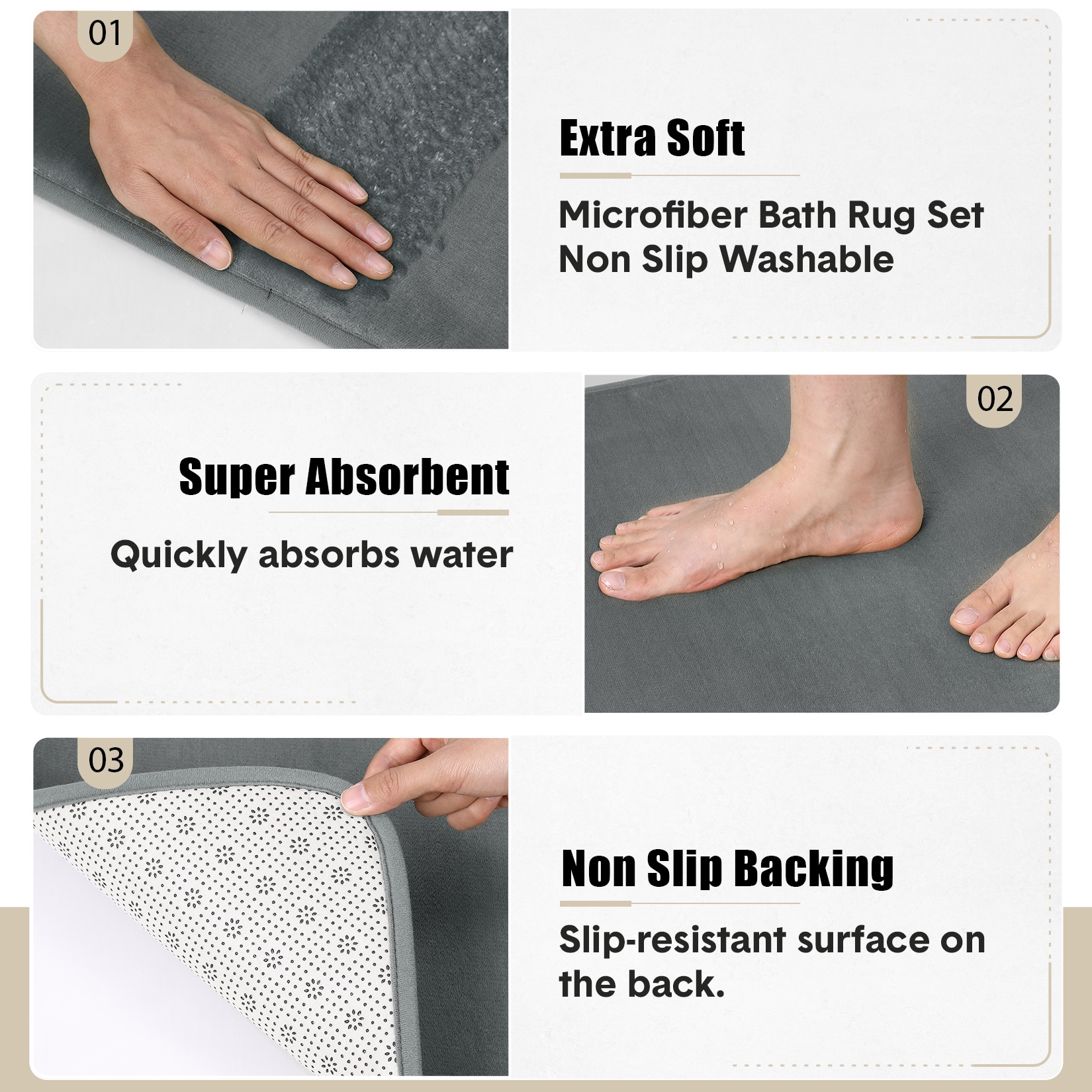 Garvee BZZ-LYAOASEP2TIPWA Bath-Rugs - View #5