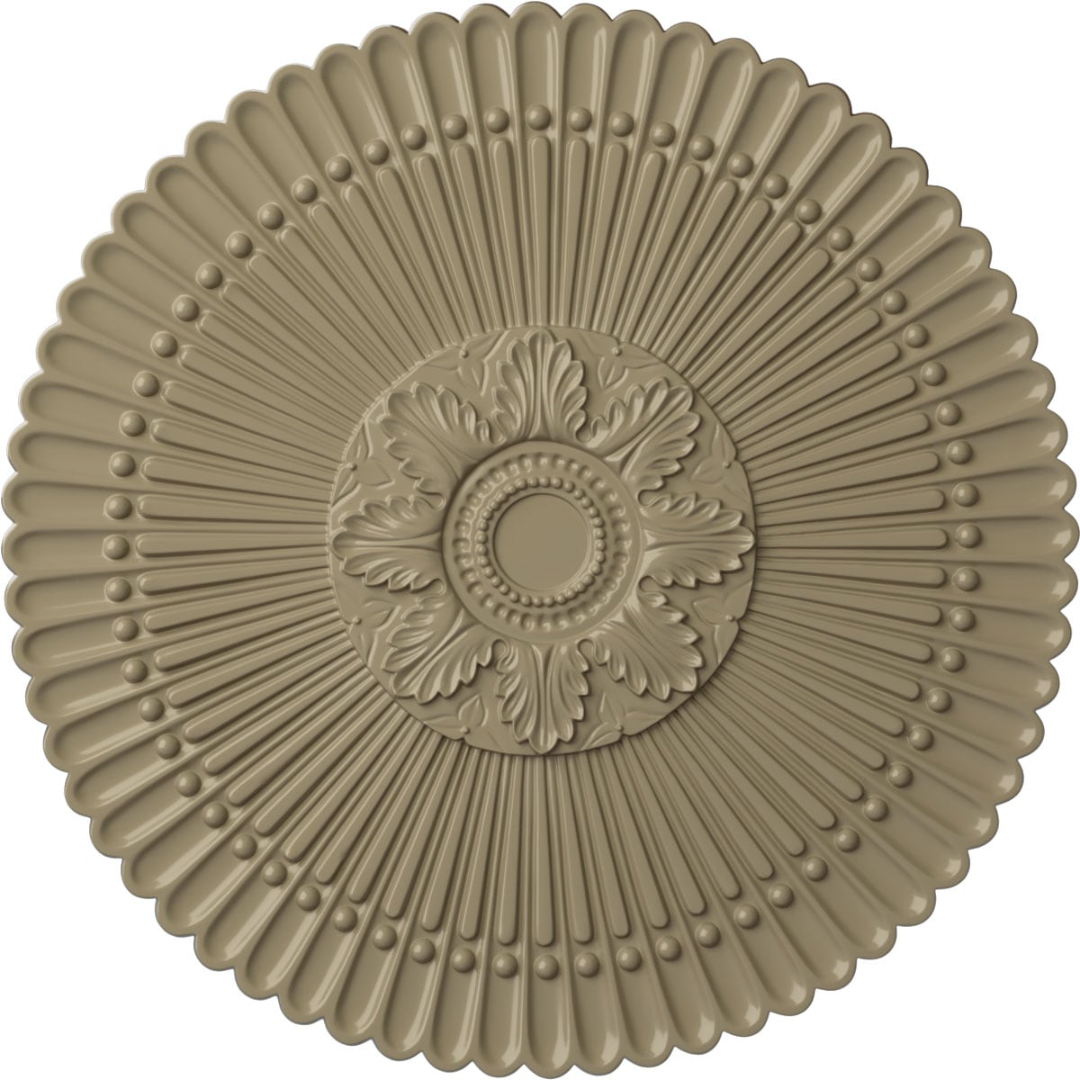 Ekena Millwork CM30NEGDF Nexus 30-in W x 30-in L Painted Gobi Desert Polyurethane Whole Ceiling Medallion
