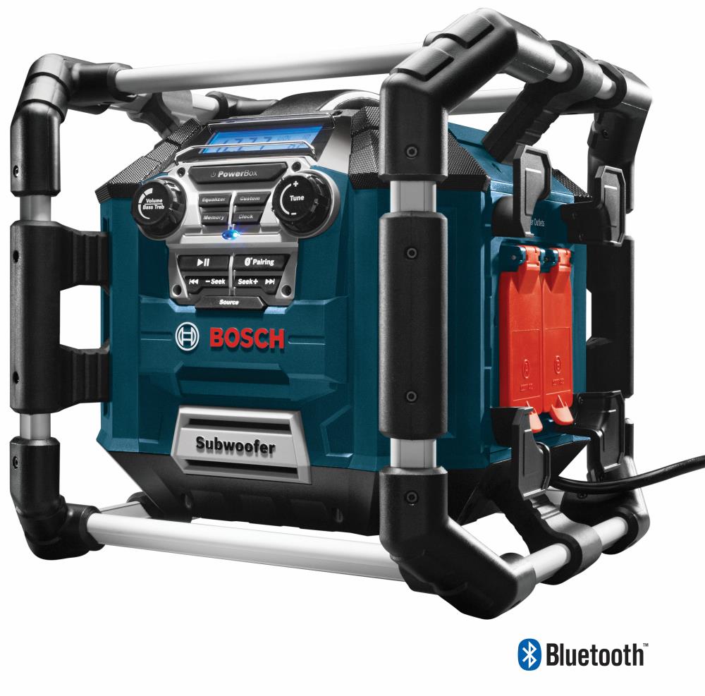 Bosch Power Box 18-Volt Water Resistant Cordless Bluetooth Jobsite Radio in Jobsite Radios department at Lowes.com