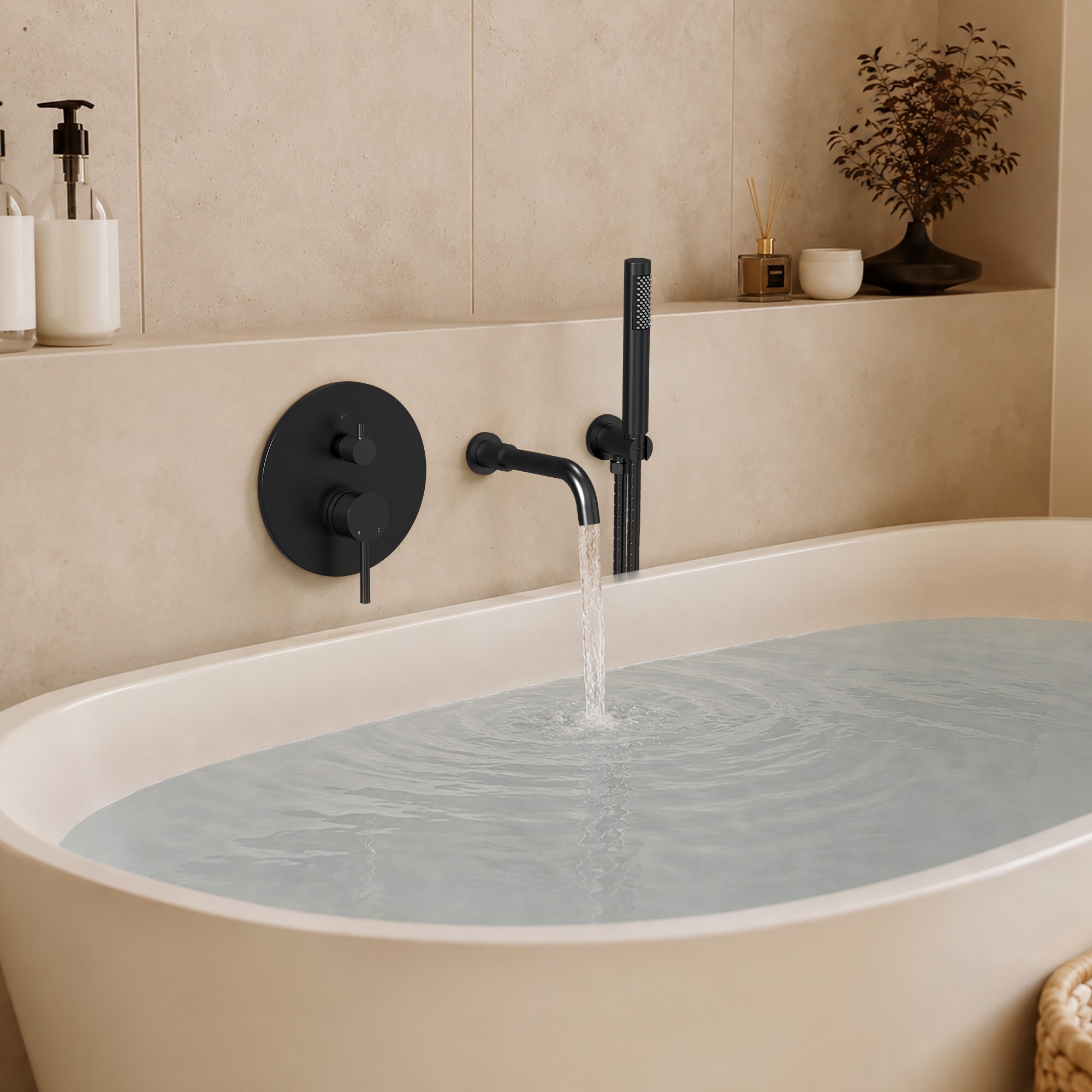 EVERSTEIN SFS-1137-BK Roman-Tub-Faucets - View #3