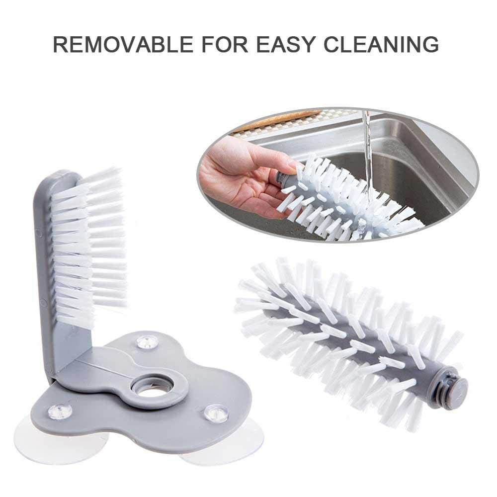 LIGHTSMAX Polypropylene Dish Brush with Soap Dispenser in the Kitchen  Brushes department at