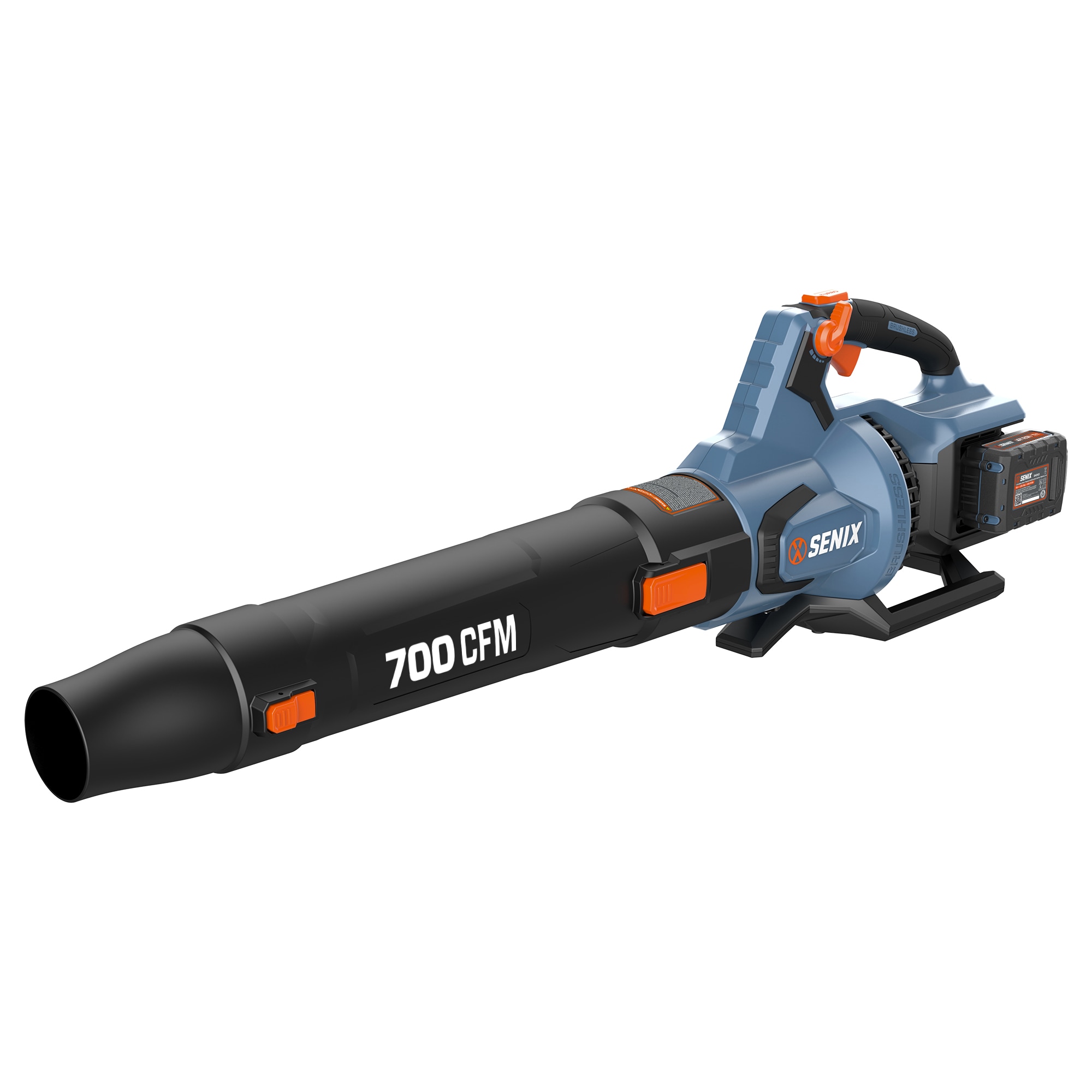 SENIX BLAX2-M2 40-volt 700-CFM 145-MPH Battery Handheld Leaf Blower 4 Ah