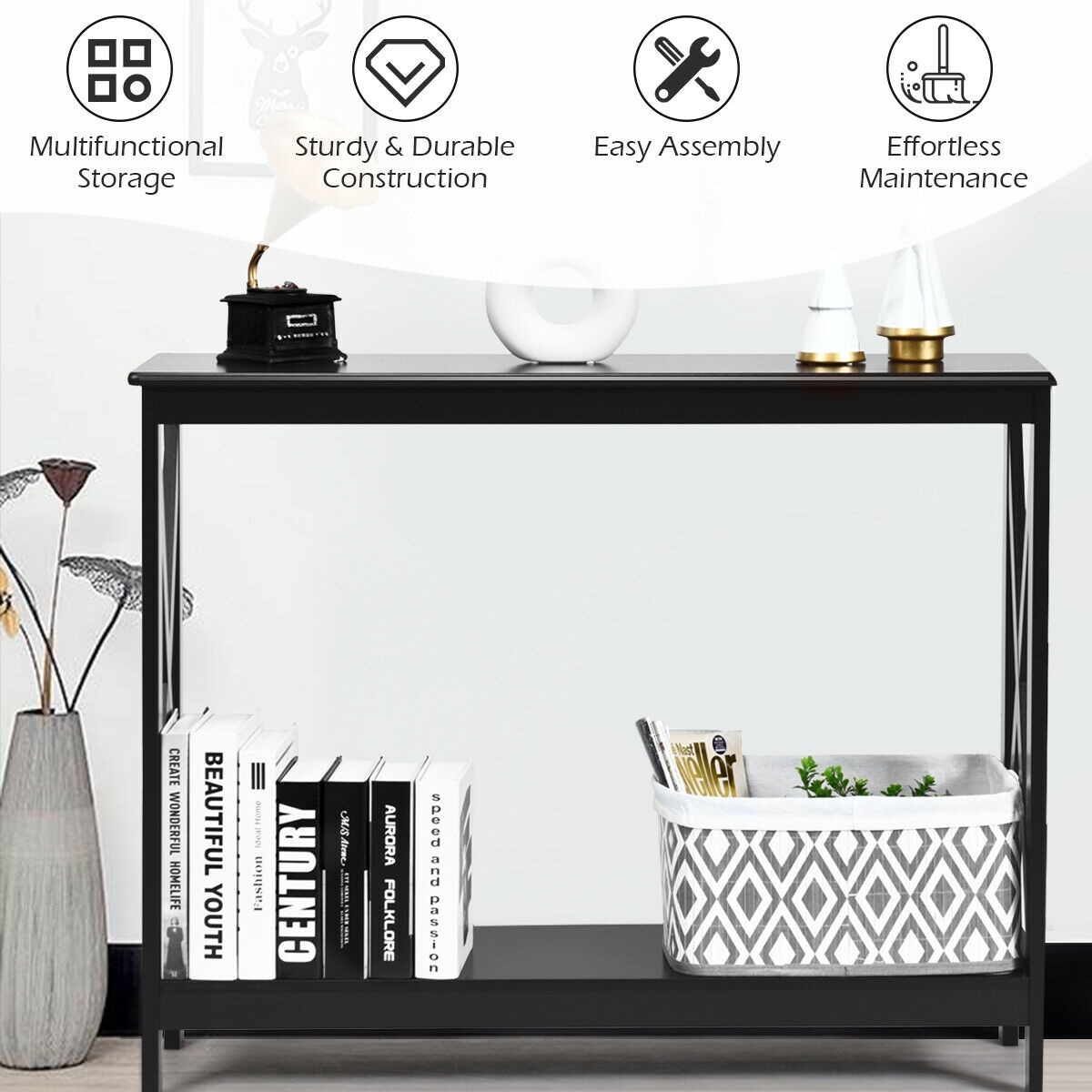 Slickblue D-CO-KB16756WH Console-Sofa-Tables - View #3