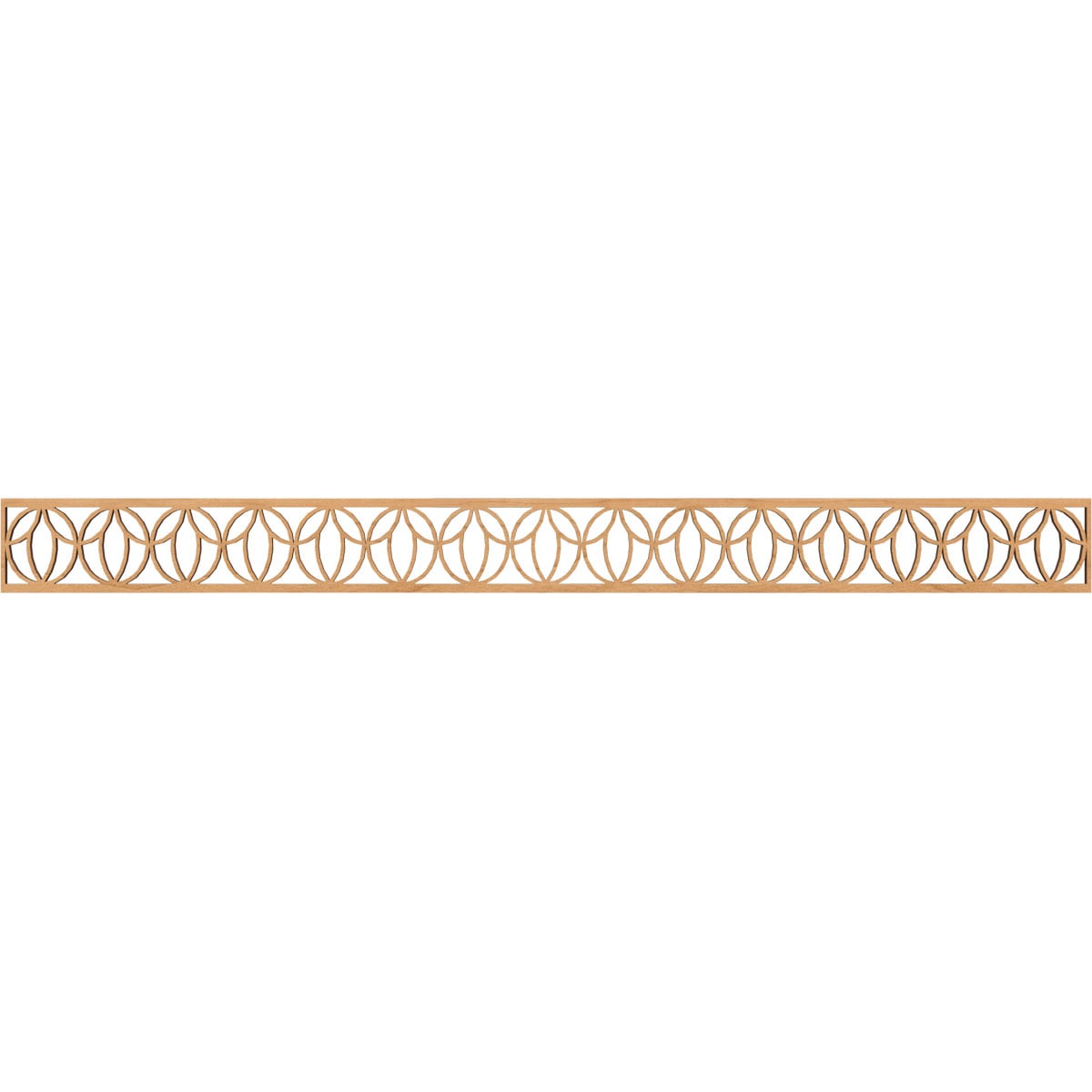 Ekena Millwork MLDA04X46SHOMA Shoshoni Fretwork Flat Trim 4-in x 3.87-ft Maple Brown Unfinished 2156780 Pierced Wall Panel Moulding
