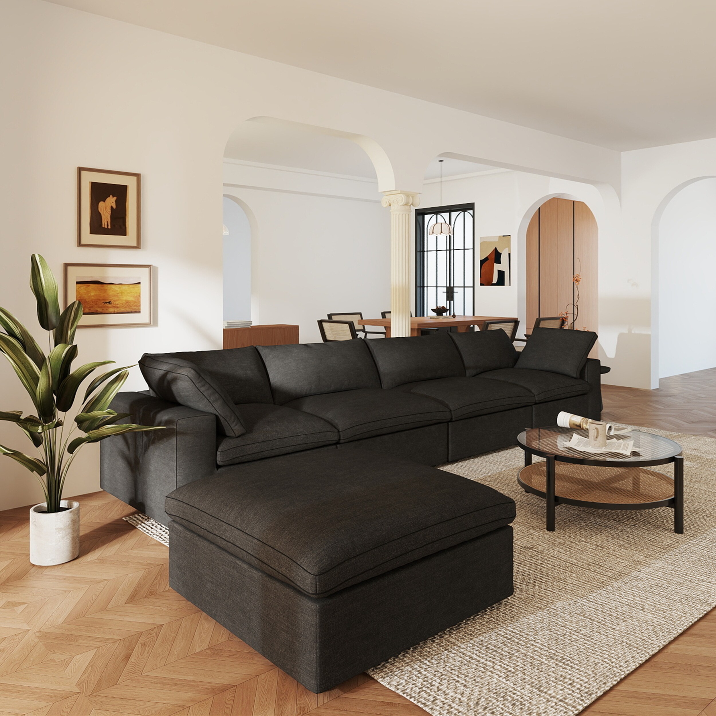 BuotiqHom DH-S4+1-121BK Sofas-Loveseats - View #3