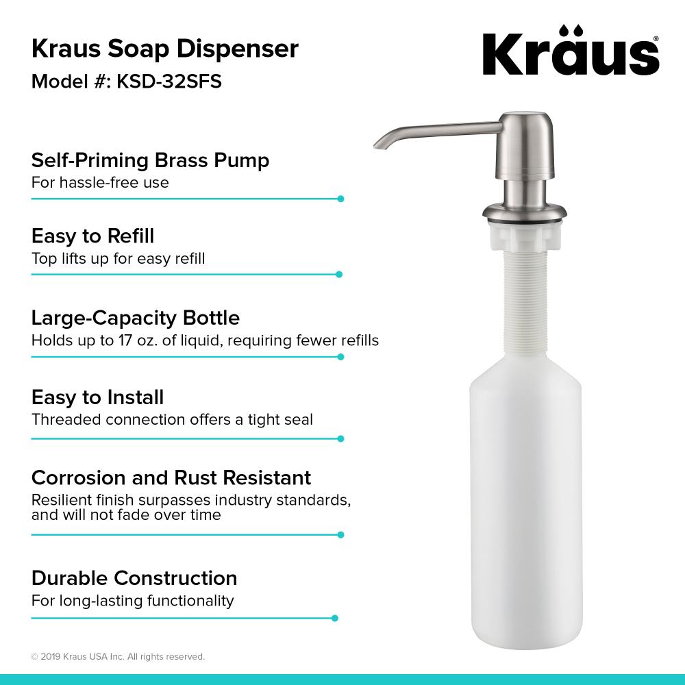 Kraus KSD-32SFS Soap-Lotion-Dispensers - View #2