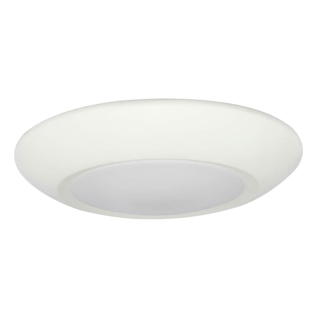 Designers Fountain EVDSK46010CWH30 DF LED Flushmount 1 -Light 4.0-in White Integrated LED Flush Mount Light ENERGY STAR Certified