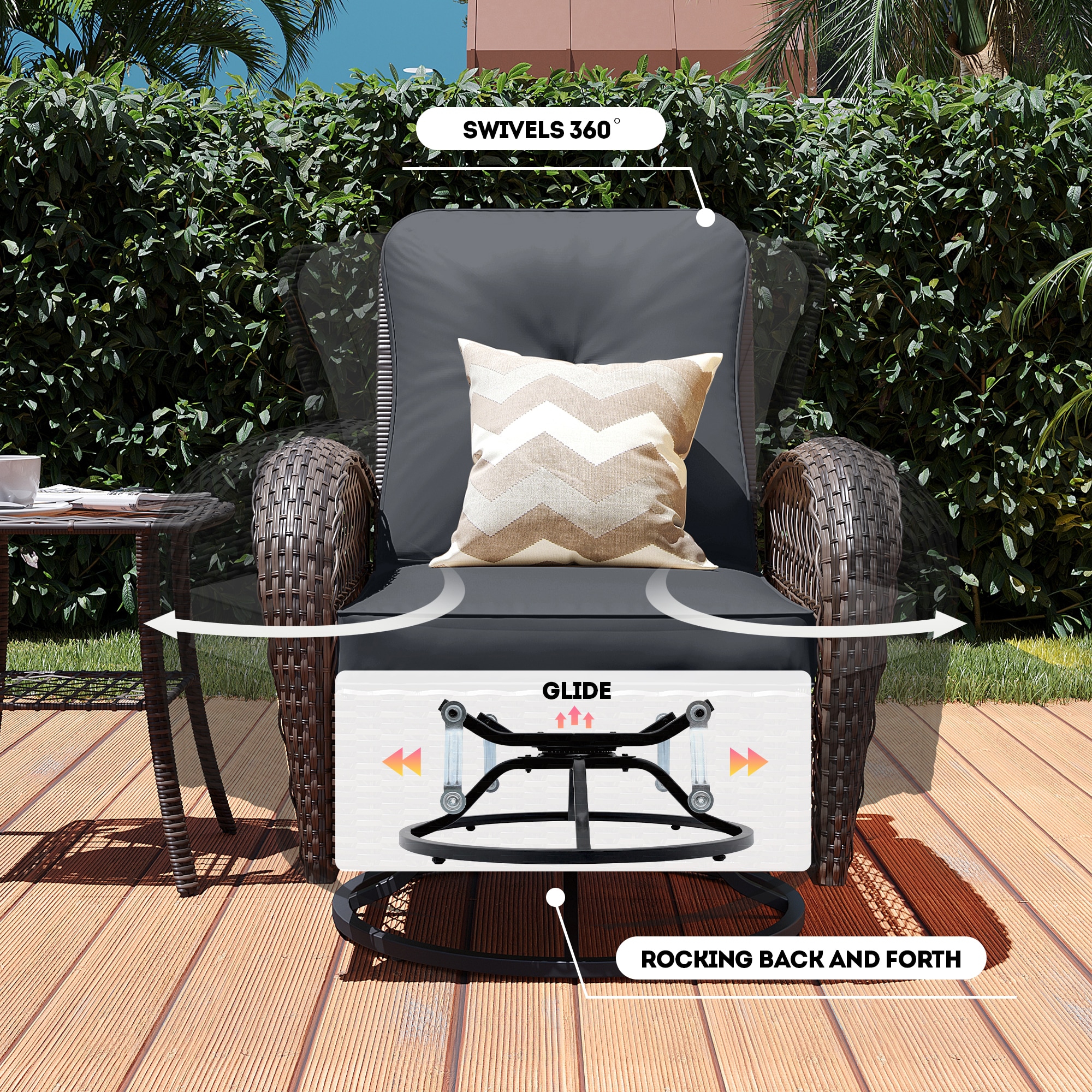 Patio Watcher LS-Y9-6PC-B3 Patio-Conversation-Sets - View #7