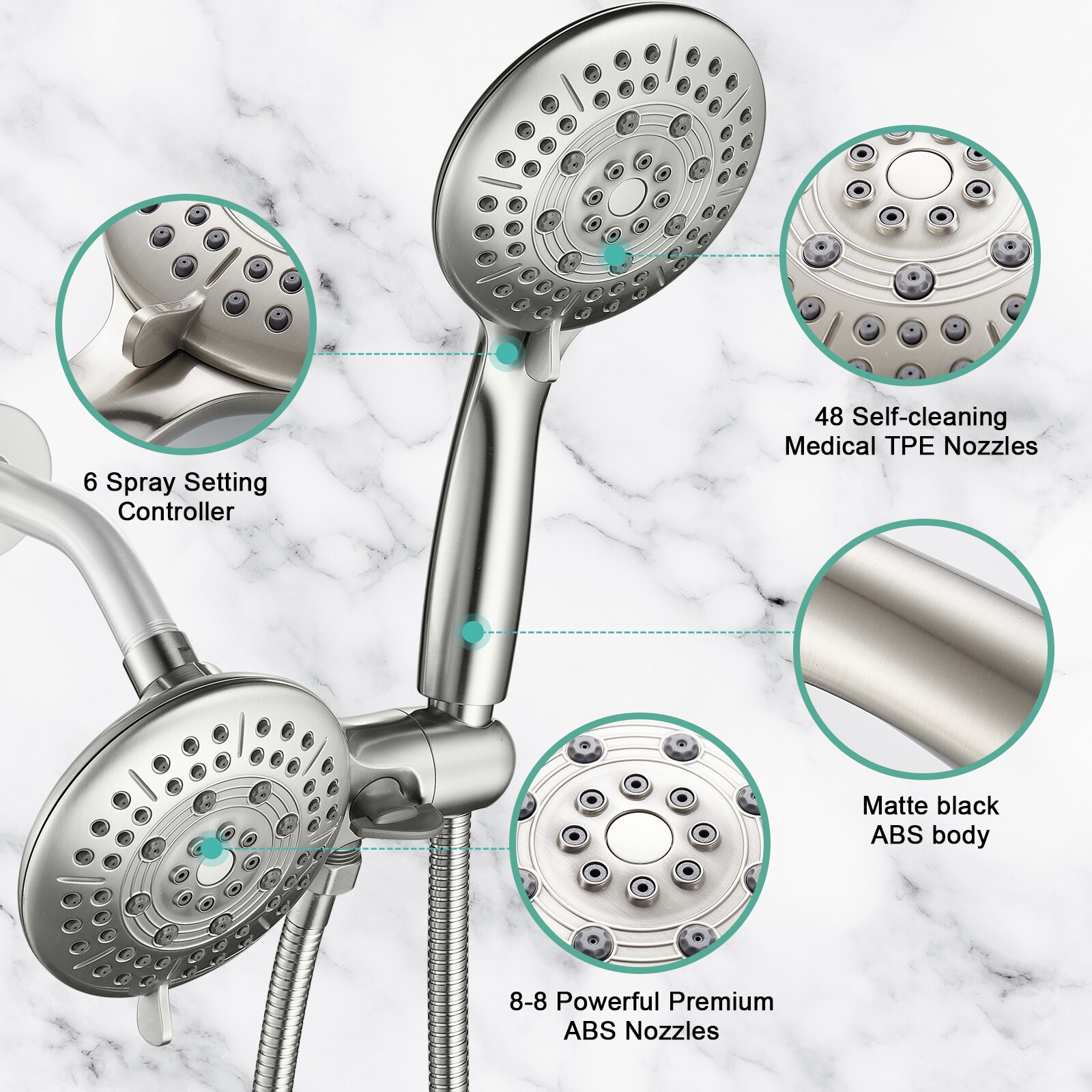 Cobbe LSKSSF0102N Showerhead-Bar-Panels - View #2