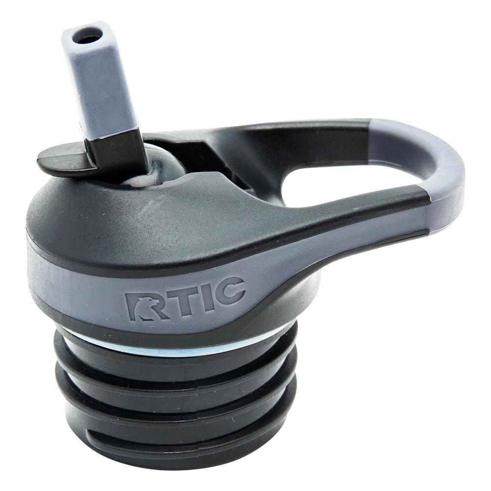 RTIC Outdoors Water Bottle Lid Open Flow Flex Top Plastic Black Twist Cap  in the Drinkware Accessories department at