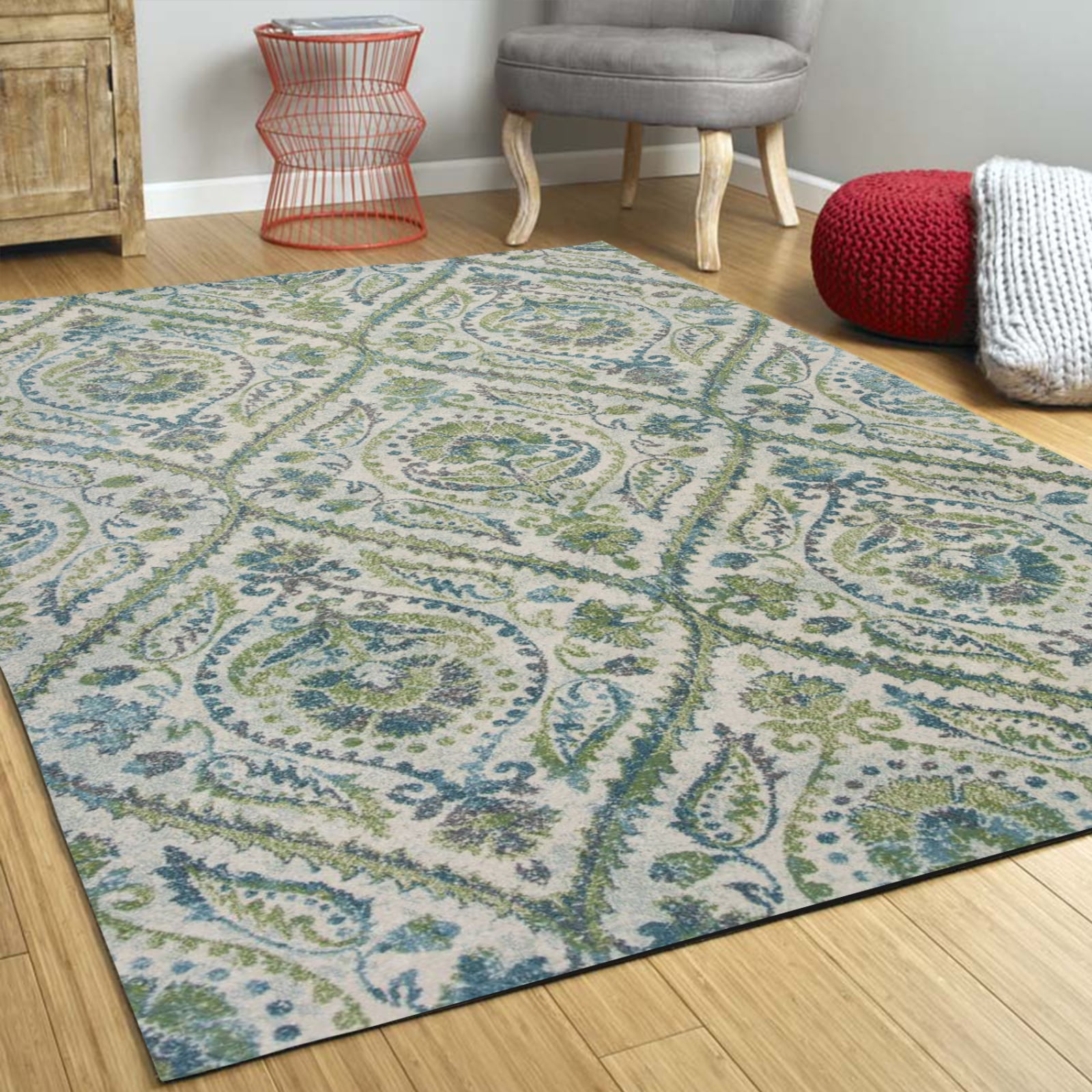 HomeRoots 353643 Bernadette 3 X 4 (ft) Ivory Indoor Abstract Area Rug