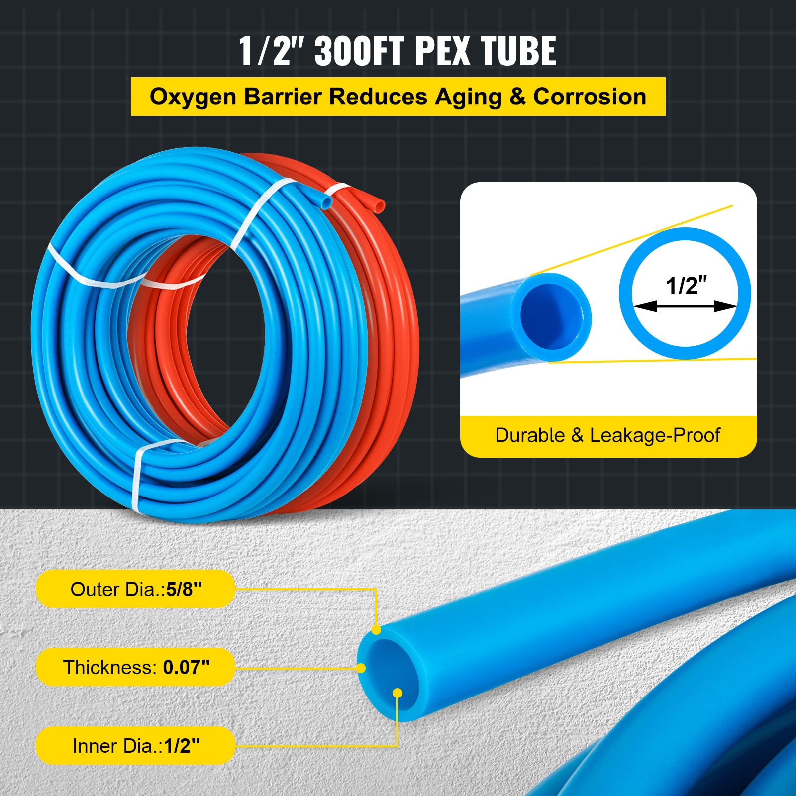 VEVOR SC2X300FTPEX01099V0 Pex-Crimp-Fittings - View #4