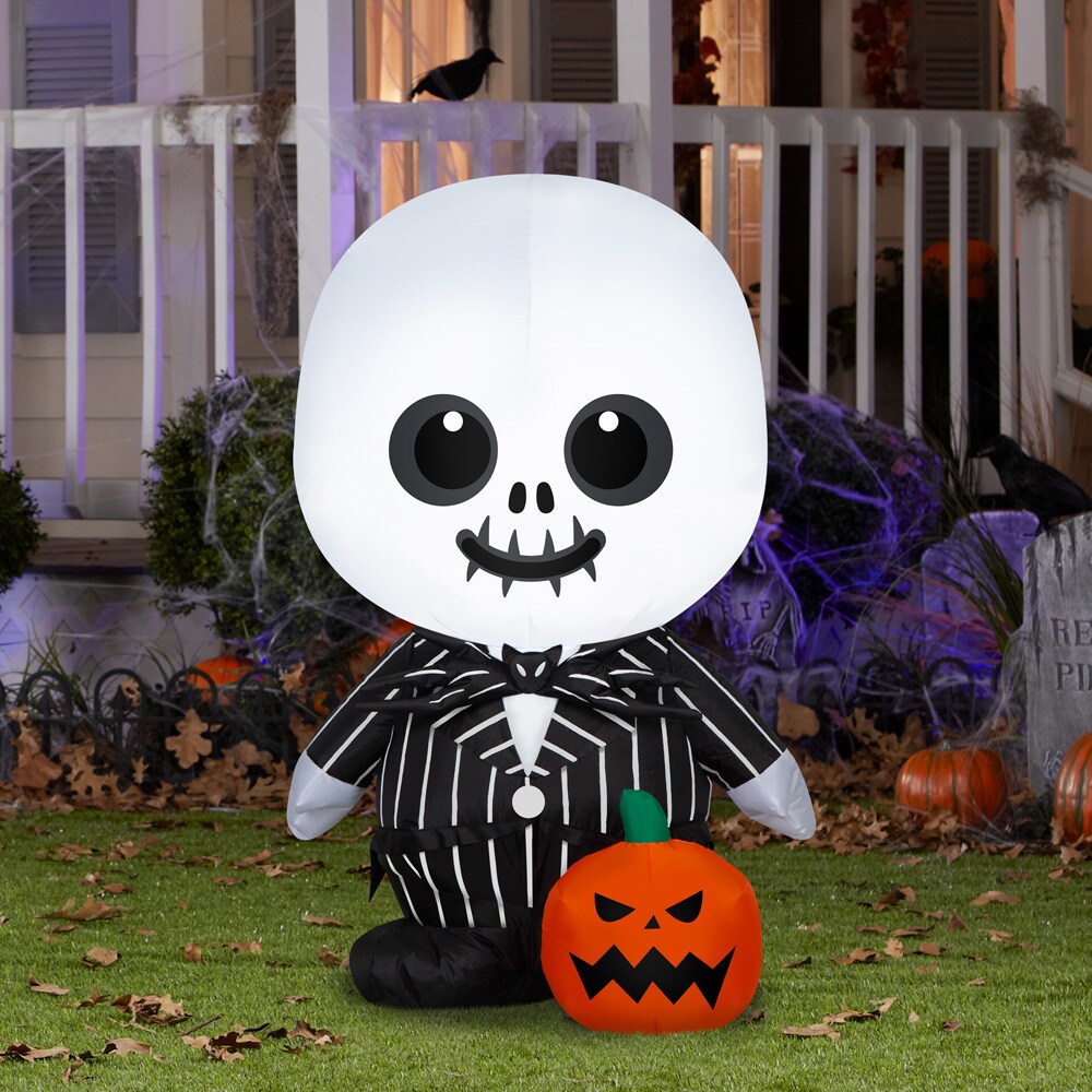 Disney 3.5 ft. Jack Skellington and Sally Airblown Halloween Inflatables  21GM21765 - The Home Depot