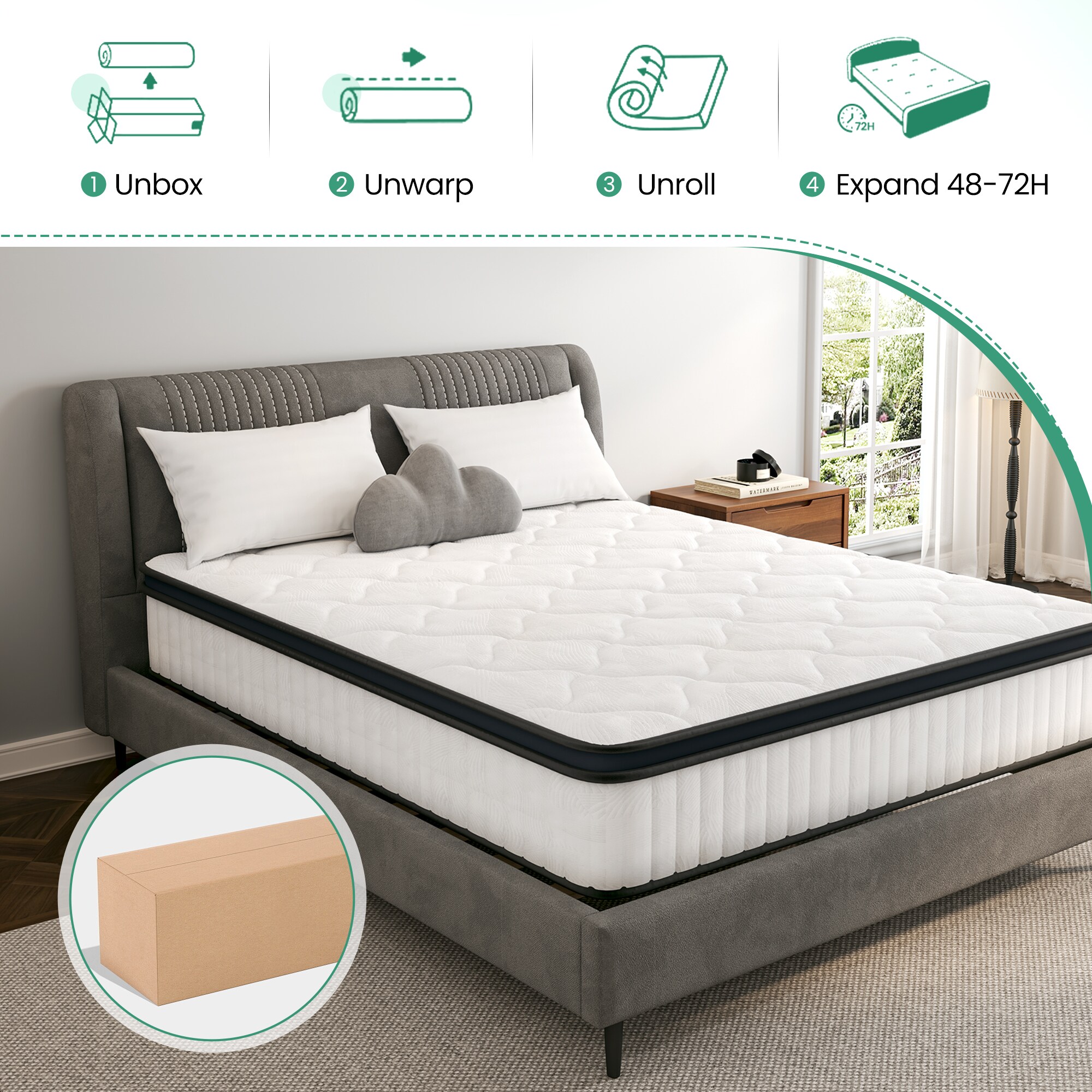 Serwall THCD12-TXL-WH-L Mattresses-Boxsprings - View #8