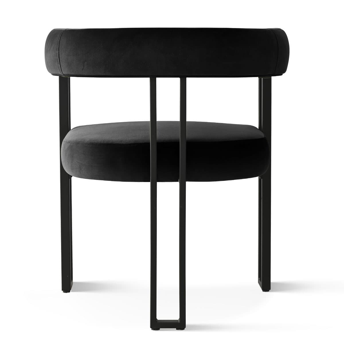 Maison Boucle MIA-VELEVT-BLACK8 Dining-Chairs - View #5
