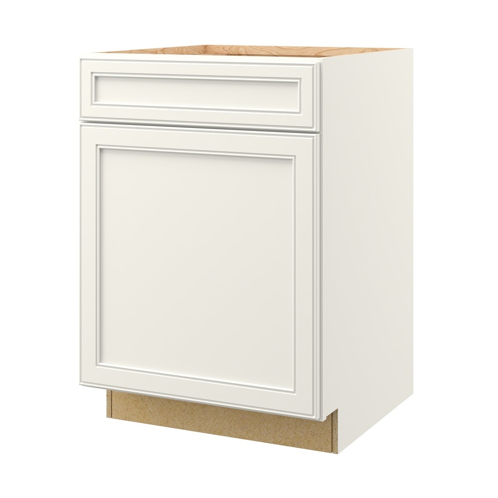 allen + roth 20251MK McKeller 24-in W x 34.5-in H x 24-in D Linen Base Fully assembled Cabinet (Flat Panel Square)