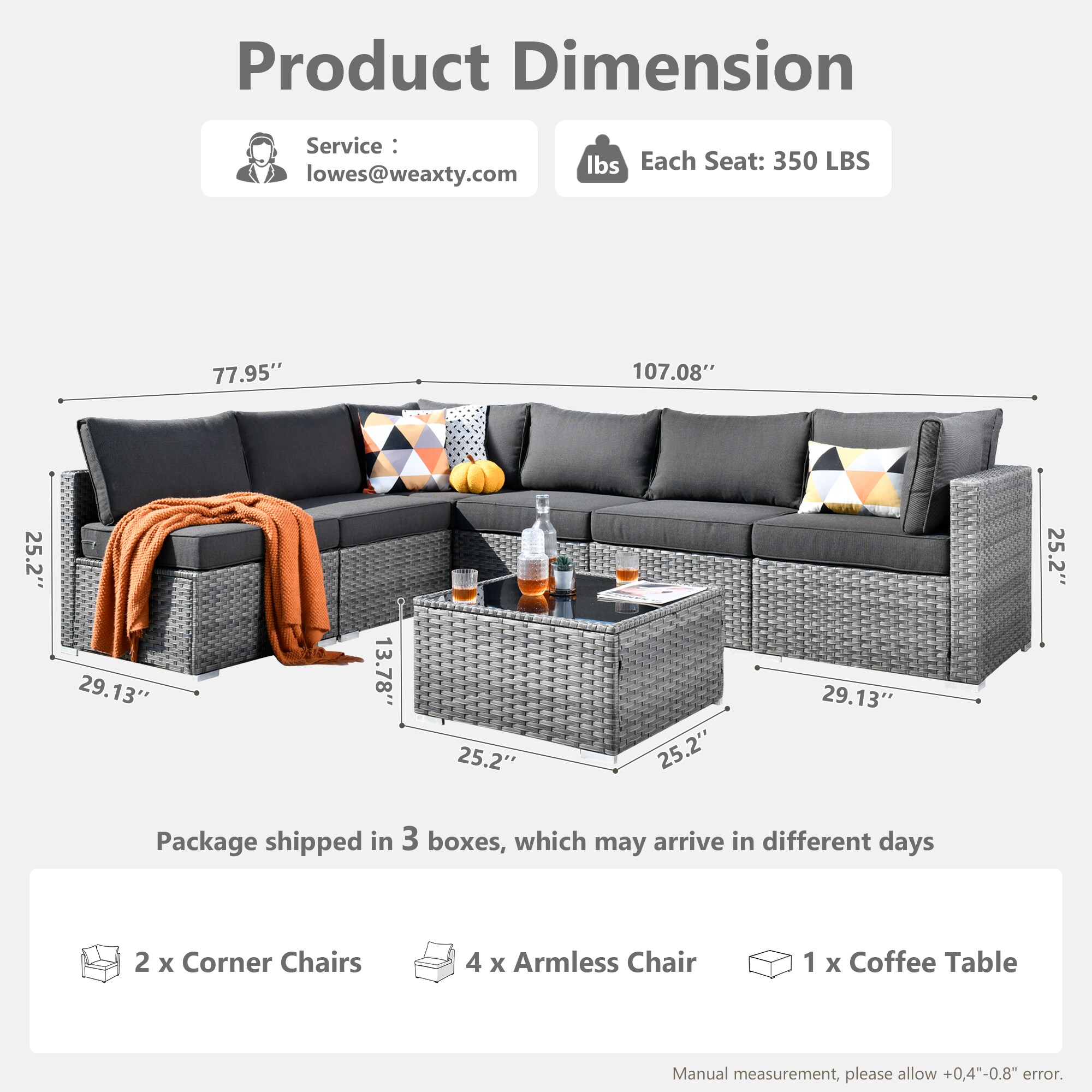 weaxty HMBHOP100 Patio-Sofas-Daybeds - View #7