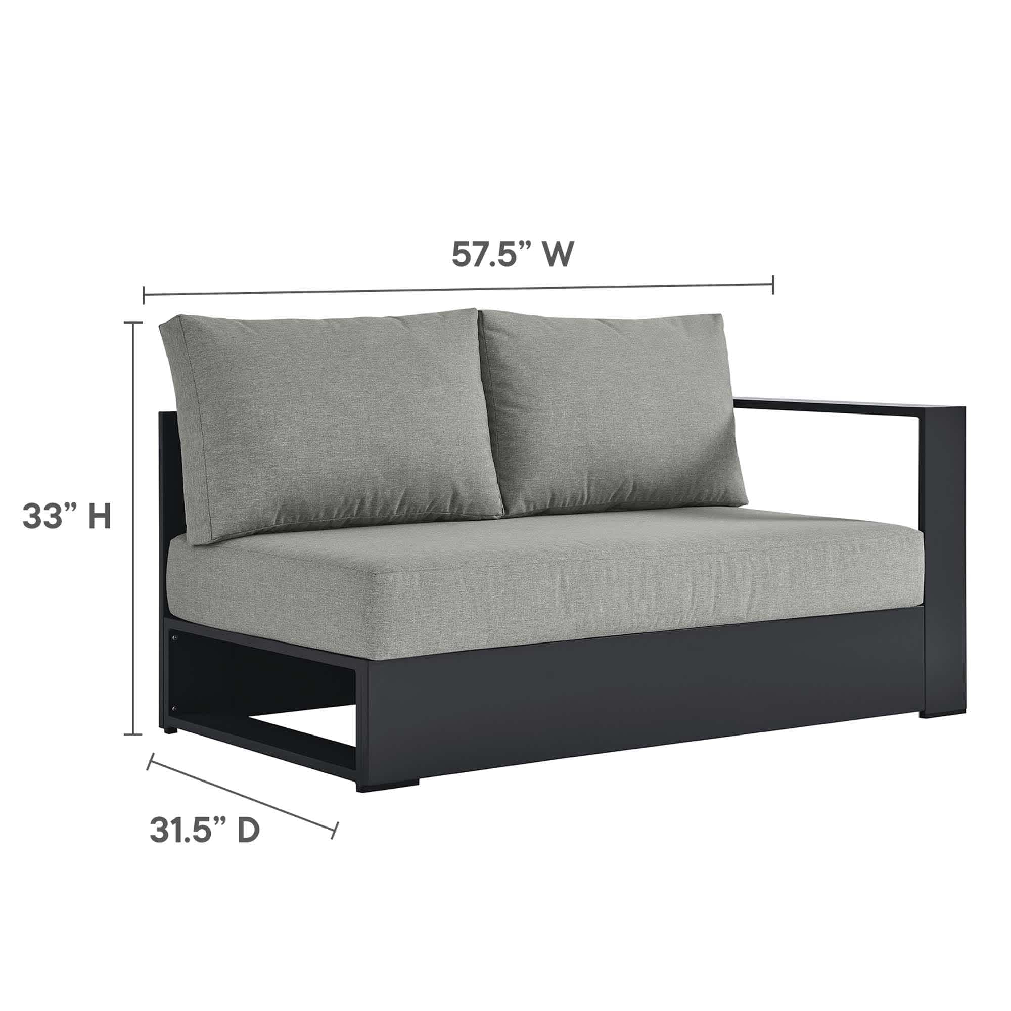 Modway EEI-6630-GRY-GRY Patio-Sofas-Daybeds - View #3
