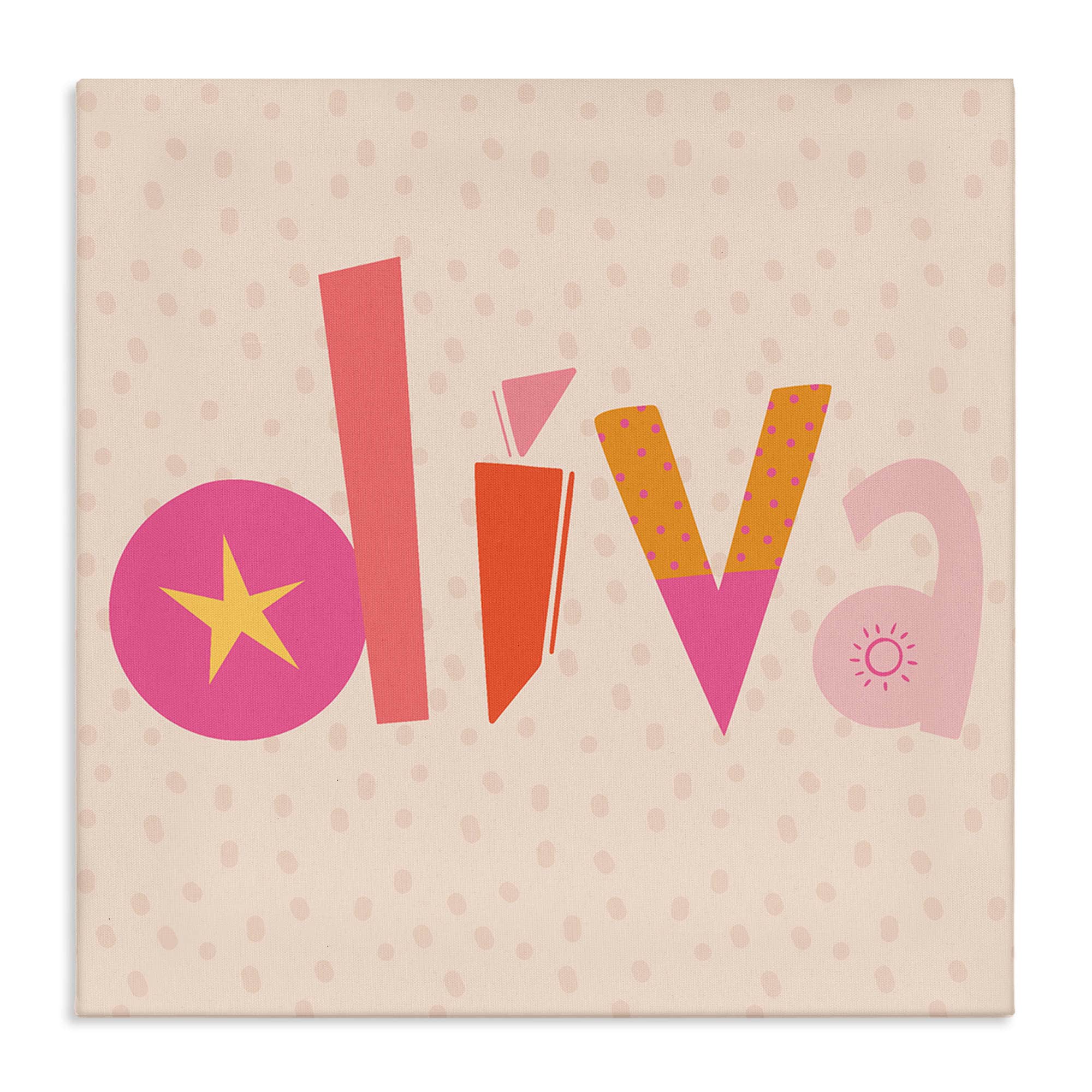 Stupell Industries BT-505-CN-24X24 Diva Patterned Whimsical Text Canvas design by Sazerelli Designs